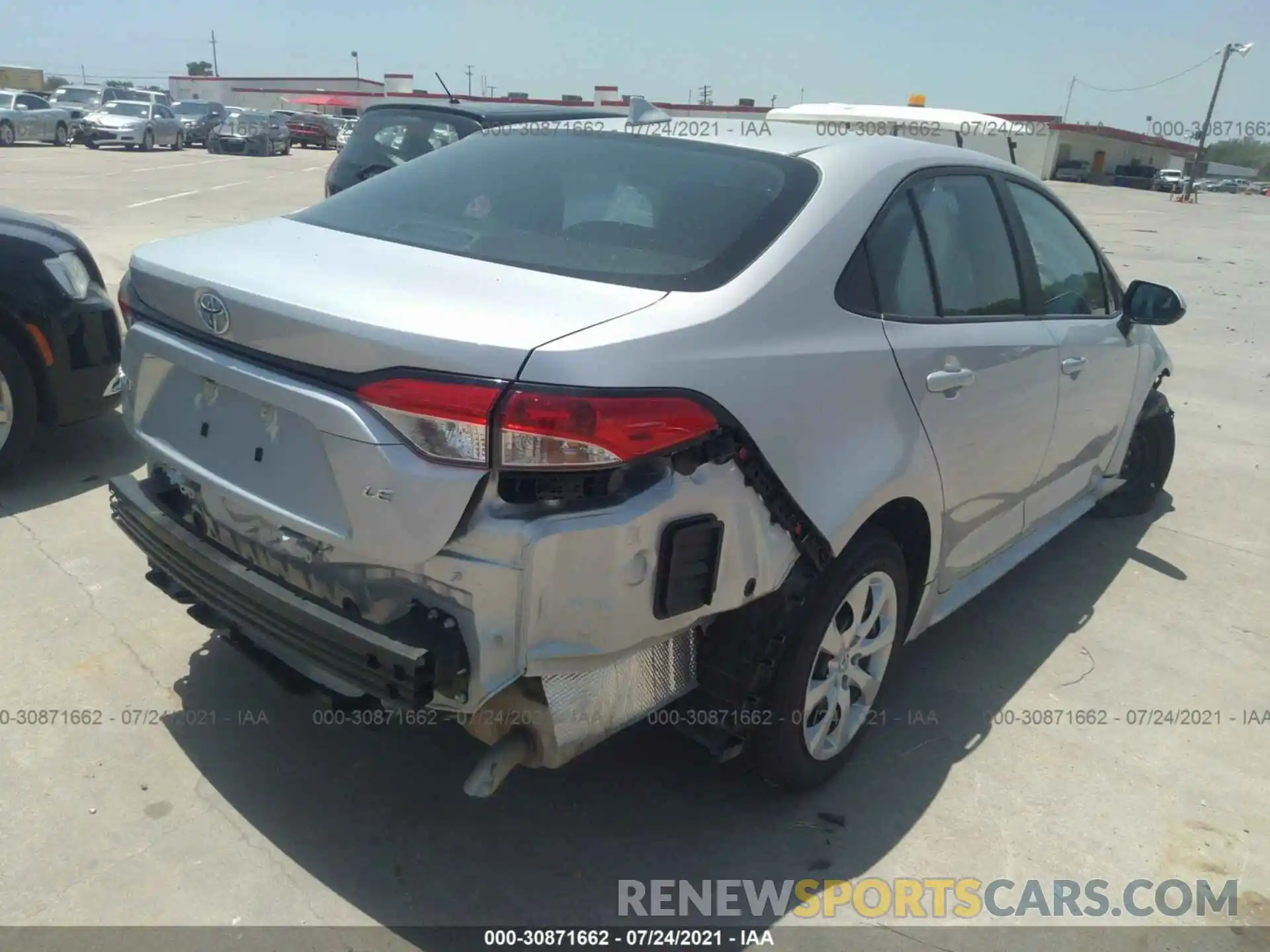 4 Photograph of a damaged car 5YFEPMAE0MP224660 TOYOTA COROLLA 2021