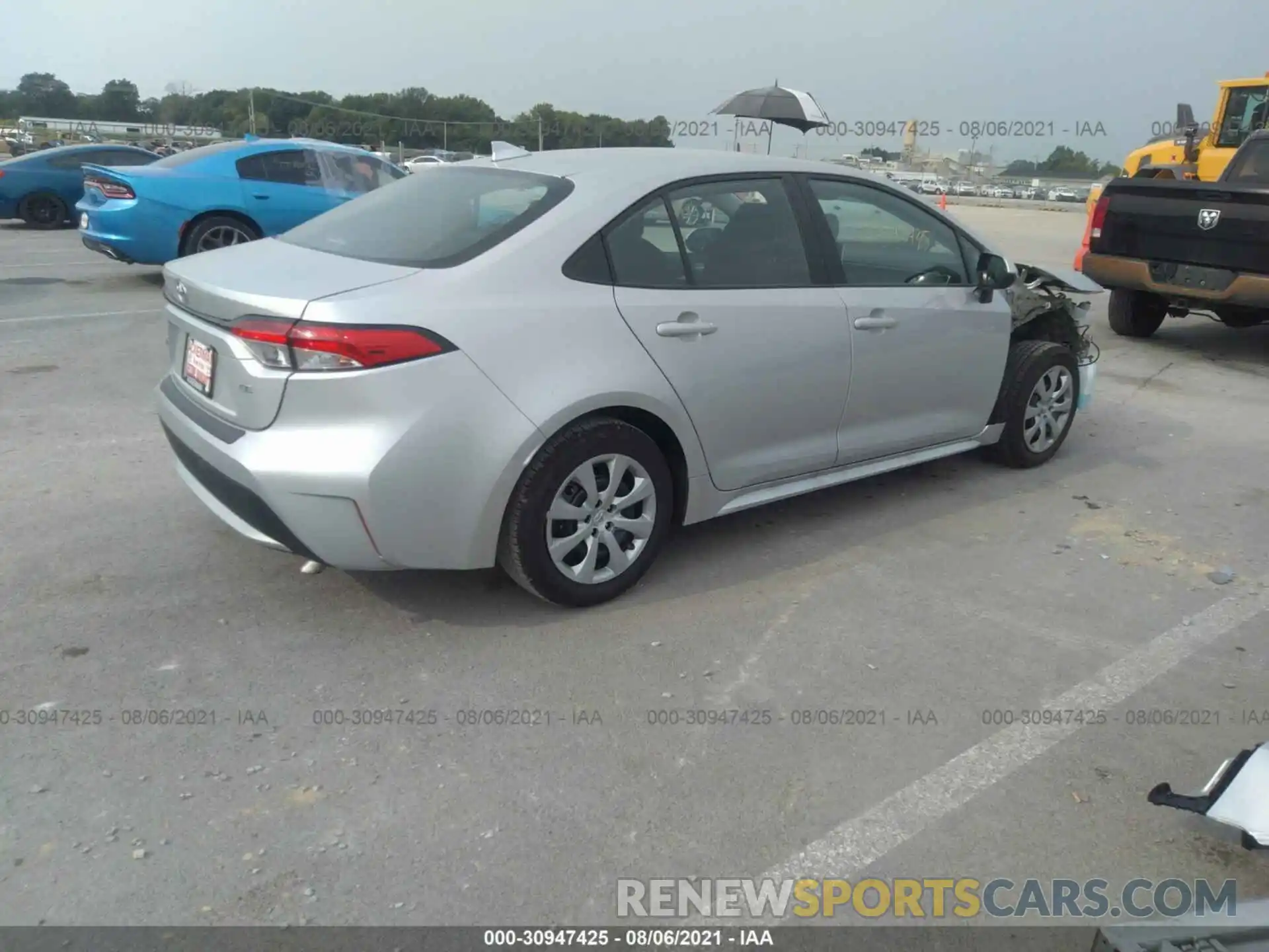 4 Photograph of a damaged car 5YFEPMAE0MP225727 TOYOTA COROLLA 2021