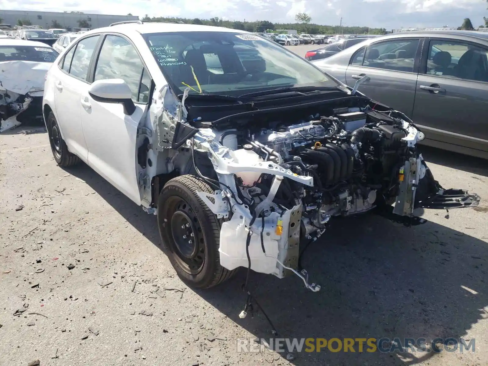 1 Photograph of a damaged car 5YFEPMAE0MP227400 TOYOTA COROLLA 2021