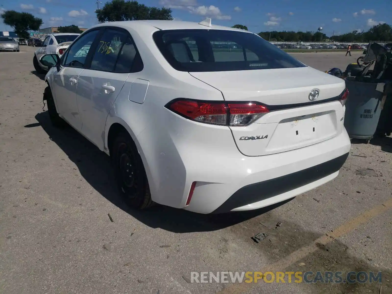 3 Photograph of a damaged car 5YFEPMAE0MP227400 TOYOTA COROLLA 2021