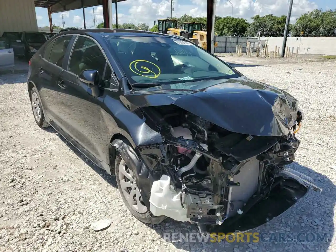 1 Photograph of a damaged car 5YFEPMAE0MP228174 TOYOTA COROLLA 2021