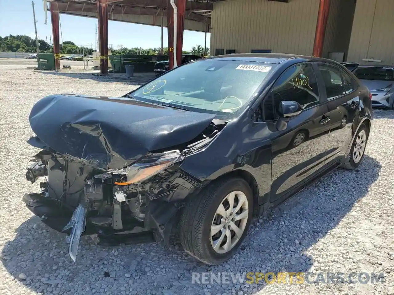 2 Photograph of a damaged car 5YFEPMAE0MP228174 TOYOTA COROLLA 2021