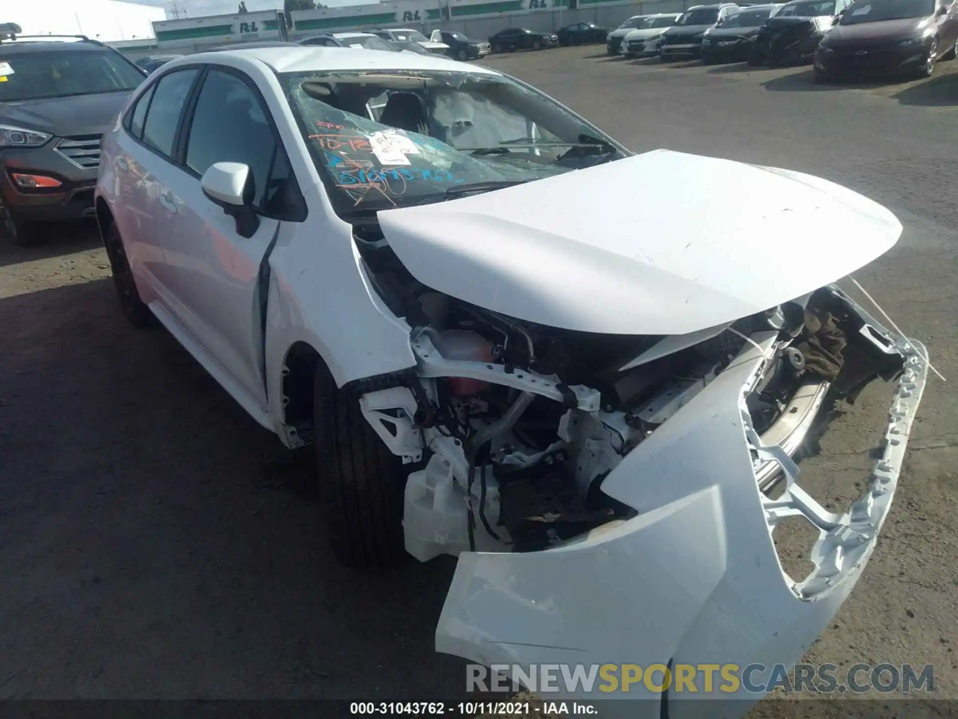 1 Photograph of a damaged car 5YFEPMAE0MP229597 TOYOTA COROLLA 2021