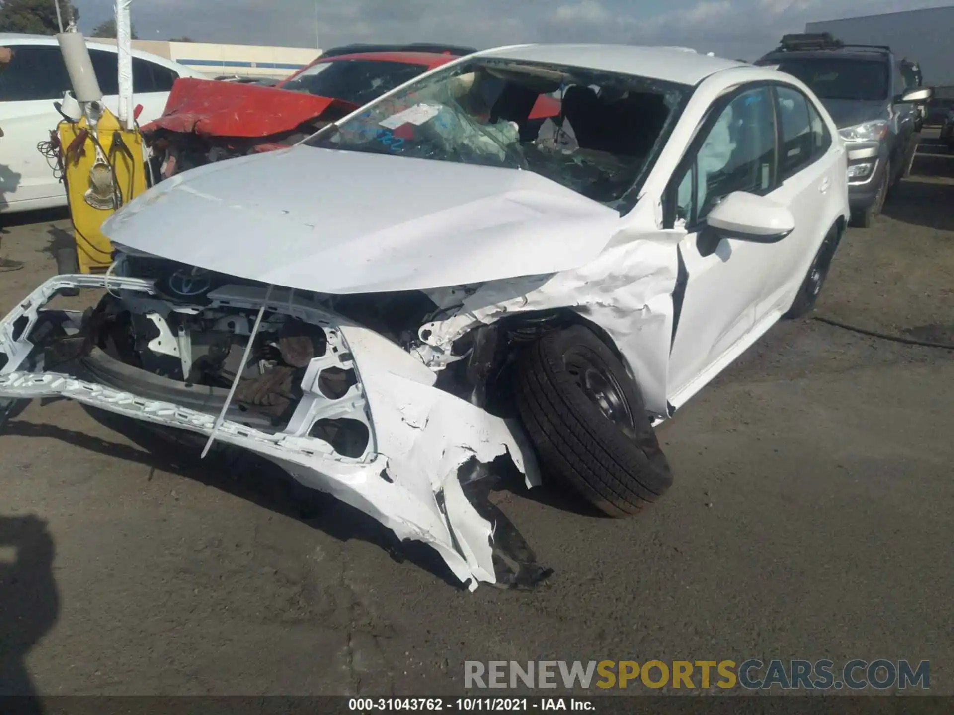 2 Photograph of a damaged car 5YFEPMAE0MP229597 TOYOTA COROLLA 2021