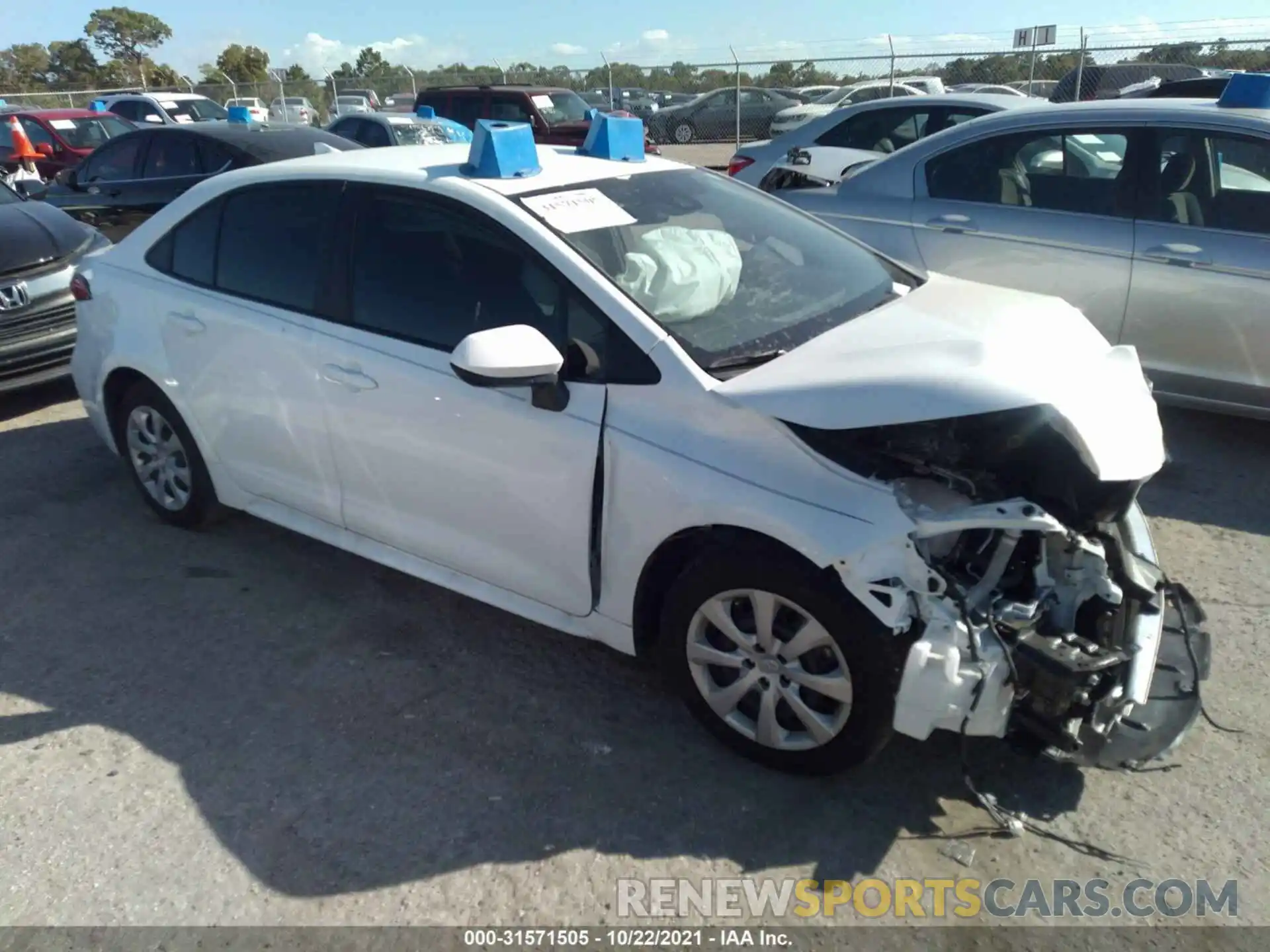 1 Photograph of a damaged car 5YFEPMAE0MP232080 TOYOTA COROLLA 2021