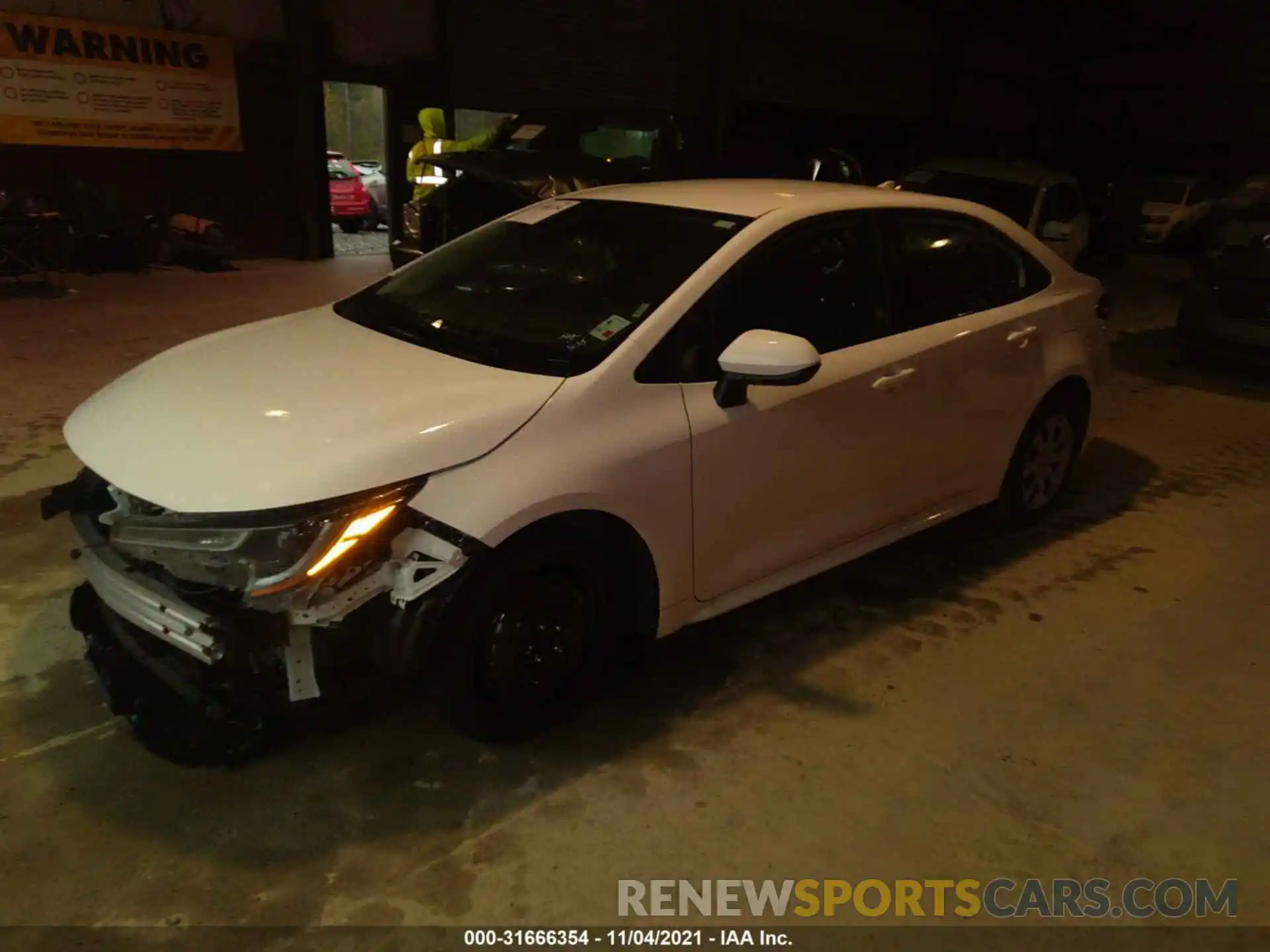 2 Photograph of a damaged car 5YFEPMAE0MP232323 TOYOTA COROLLA 2021