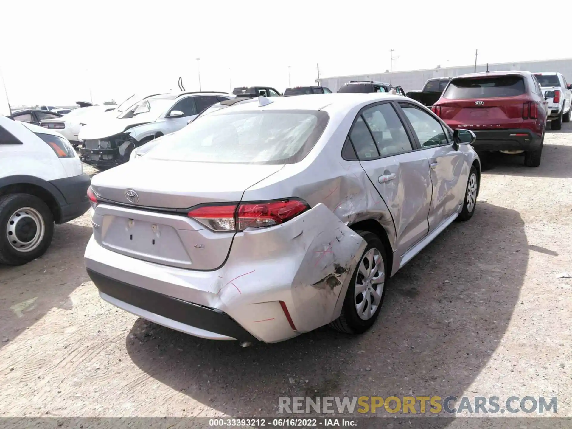 4 Photograph of a damaged car 5YFEPMAE0MP233438 TOYOTA COROLLA 2021