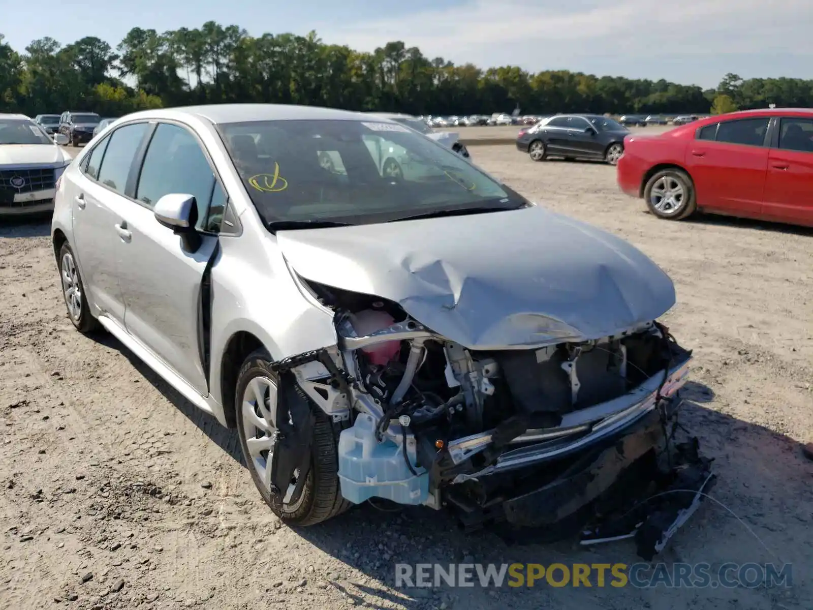 1 Photograph of a damaged car 5YFEPMAE0MP234590 TOYOTA COROLLA 2021