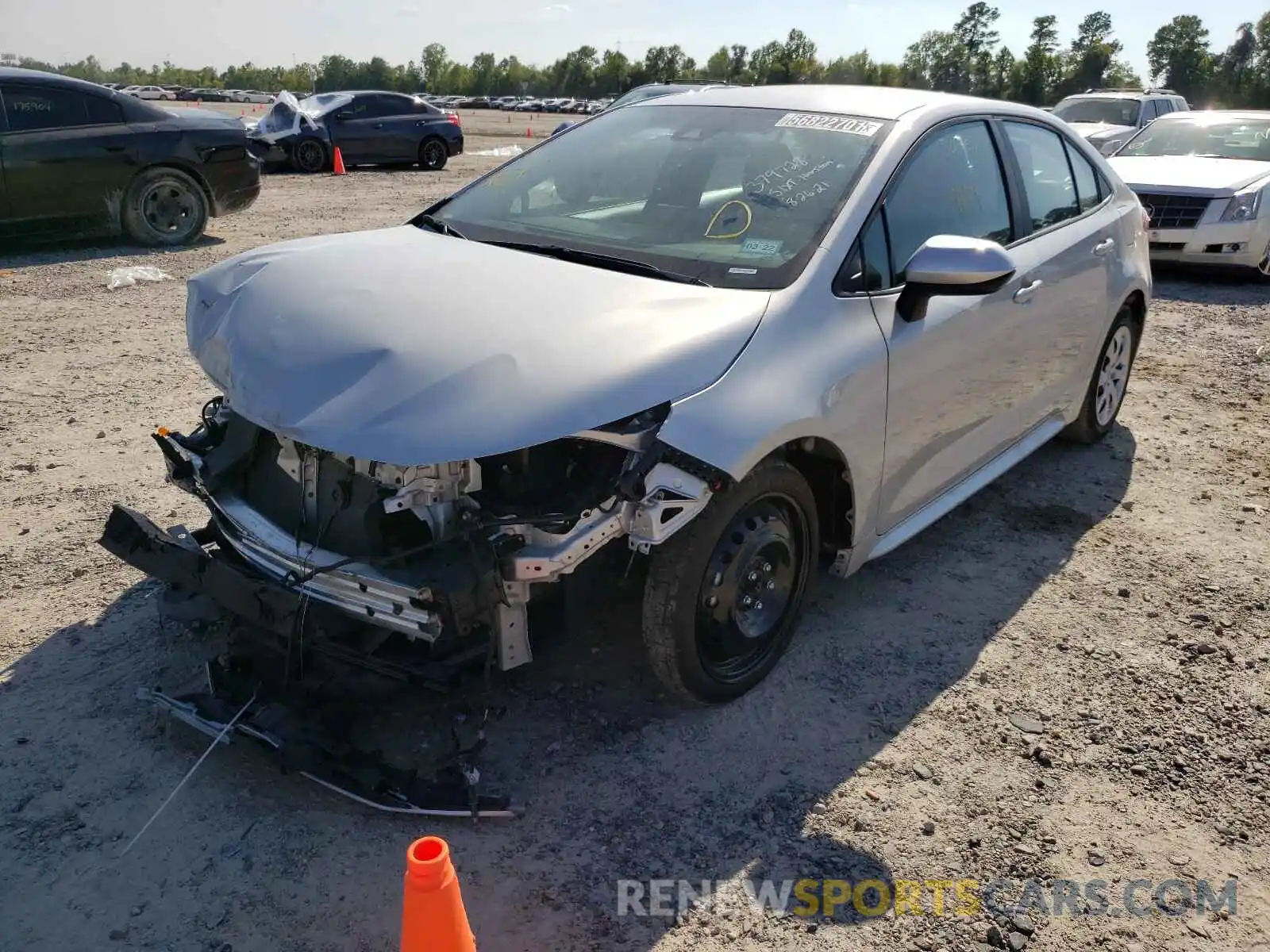 2 Photograph of a damaged car 5YFEPMAE0MP234590 TOYOTA COROLLA 2021