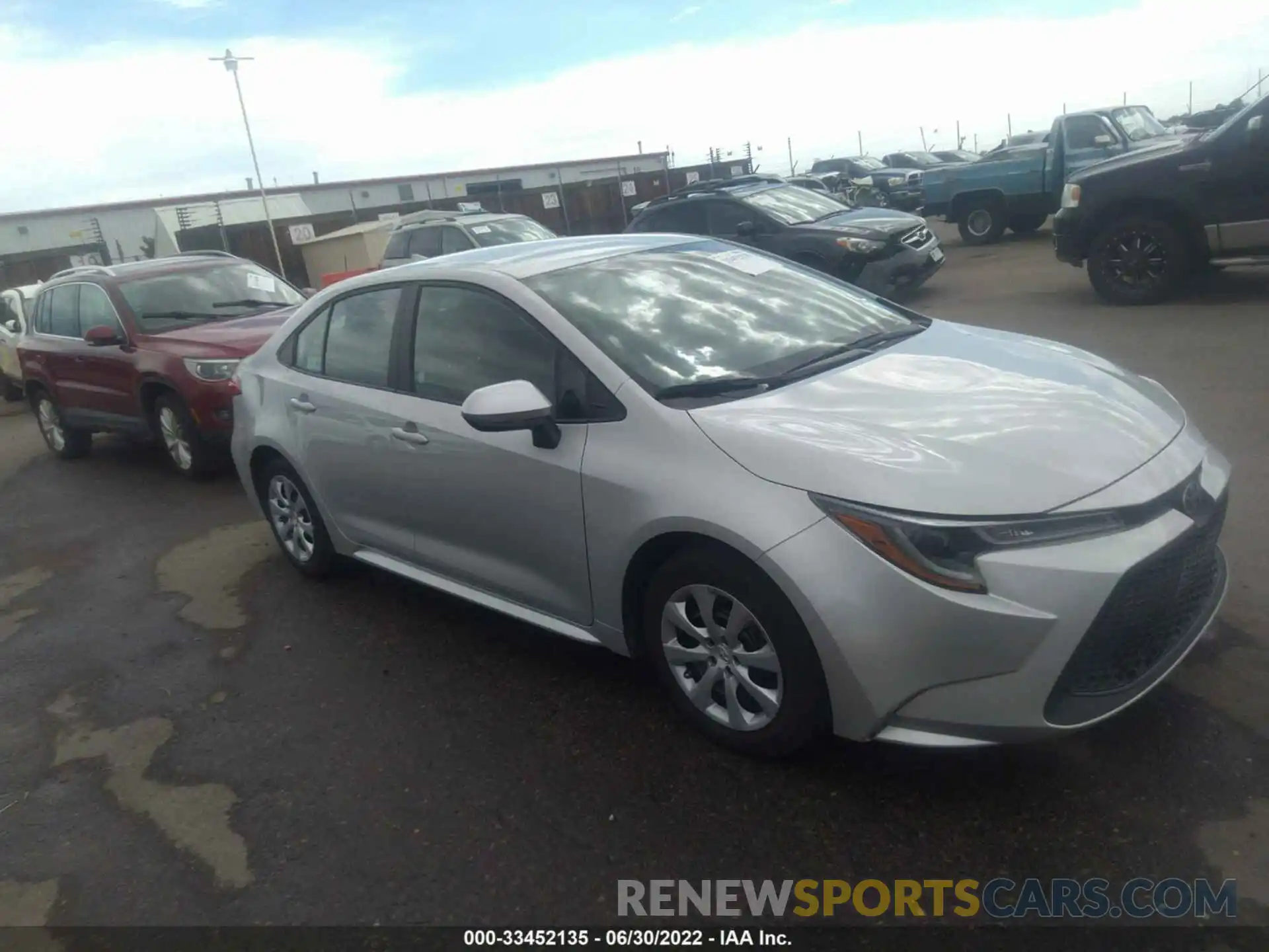 1 Photograph of a damaged car 5YFEPMAE0MP234847 TOYOTA COROLLA 2021