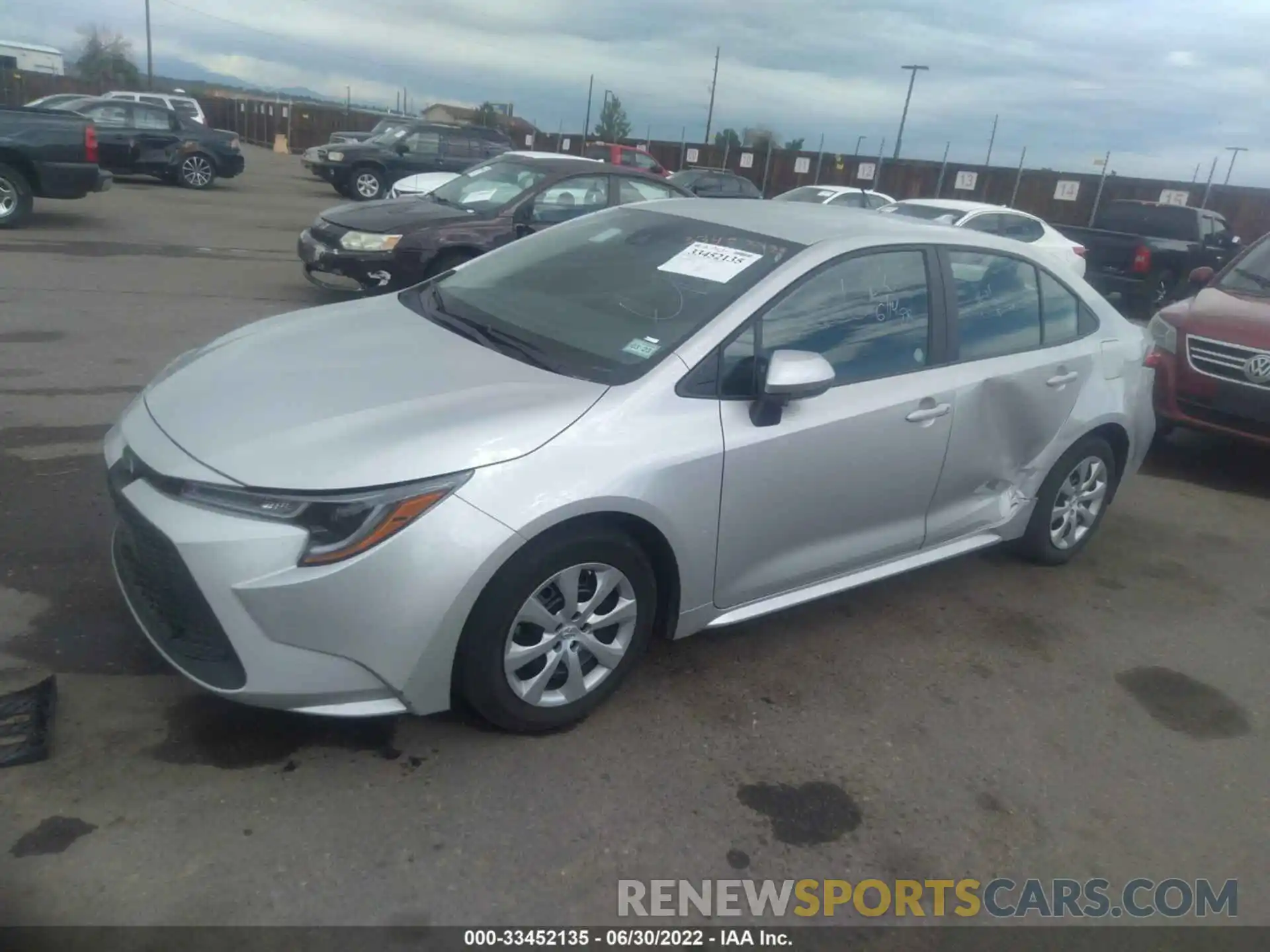 2 Photograph of a damaged car 5YFEPMAE0MP234847 TOYOTA COROLLA 2021