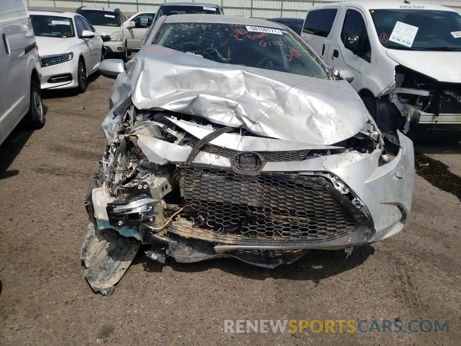 9 Photograph of a damaged car 5YFEPMAE0MP235206 TOYOTA COROLLA 2021