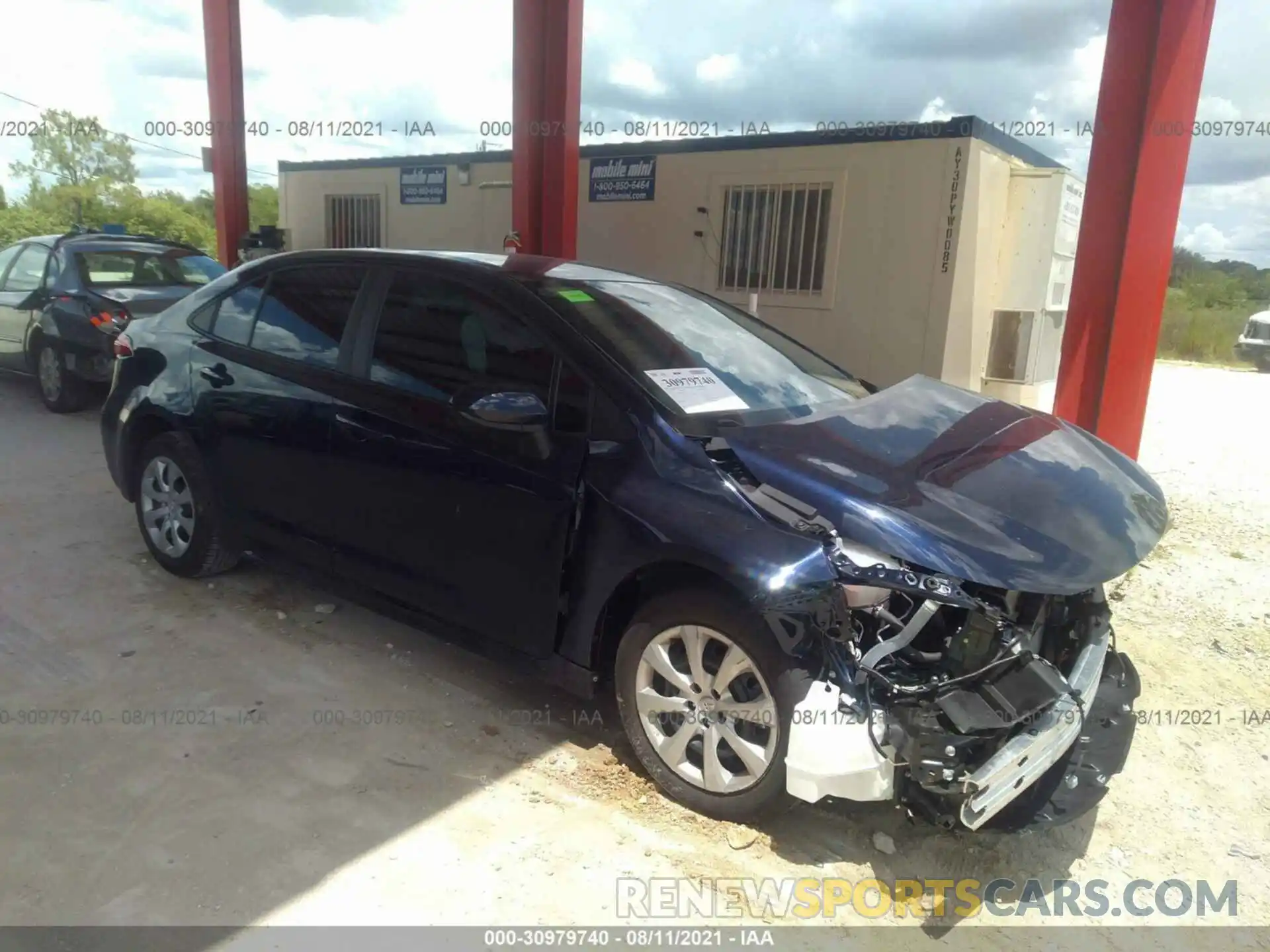 1 Photograph of a damaged car 5YFEPMAE0MP235500 TOYOTA COROLLA 2021