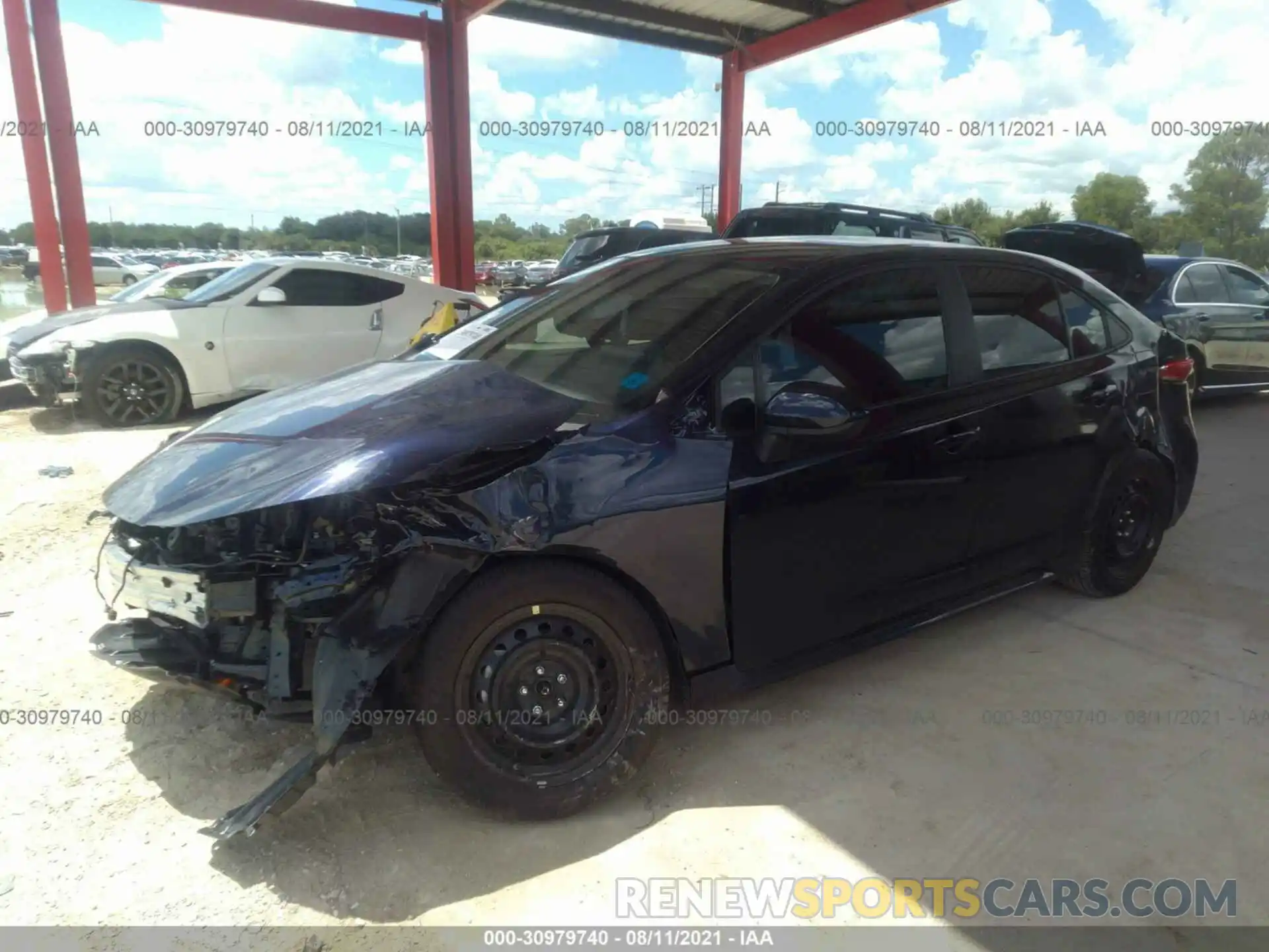 2 Photograph of a damaged car 5YFEPMAE0MP235500 TOYOTA COROLLA 2021