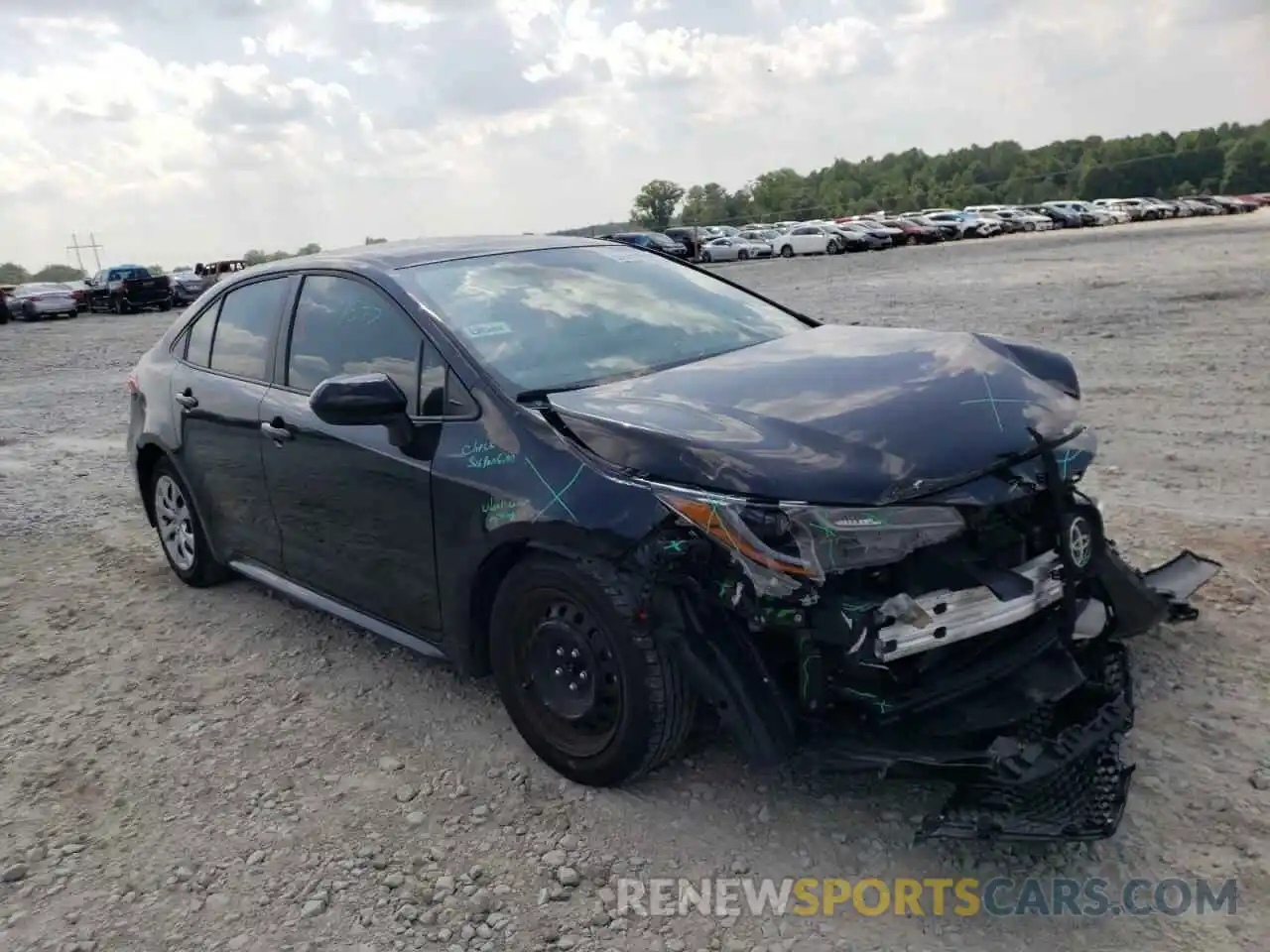 1 Photograph of a damaged car 5YFEPMAE0MP236291 TOYOTA COROLLA 2021