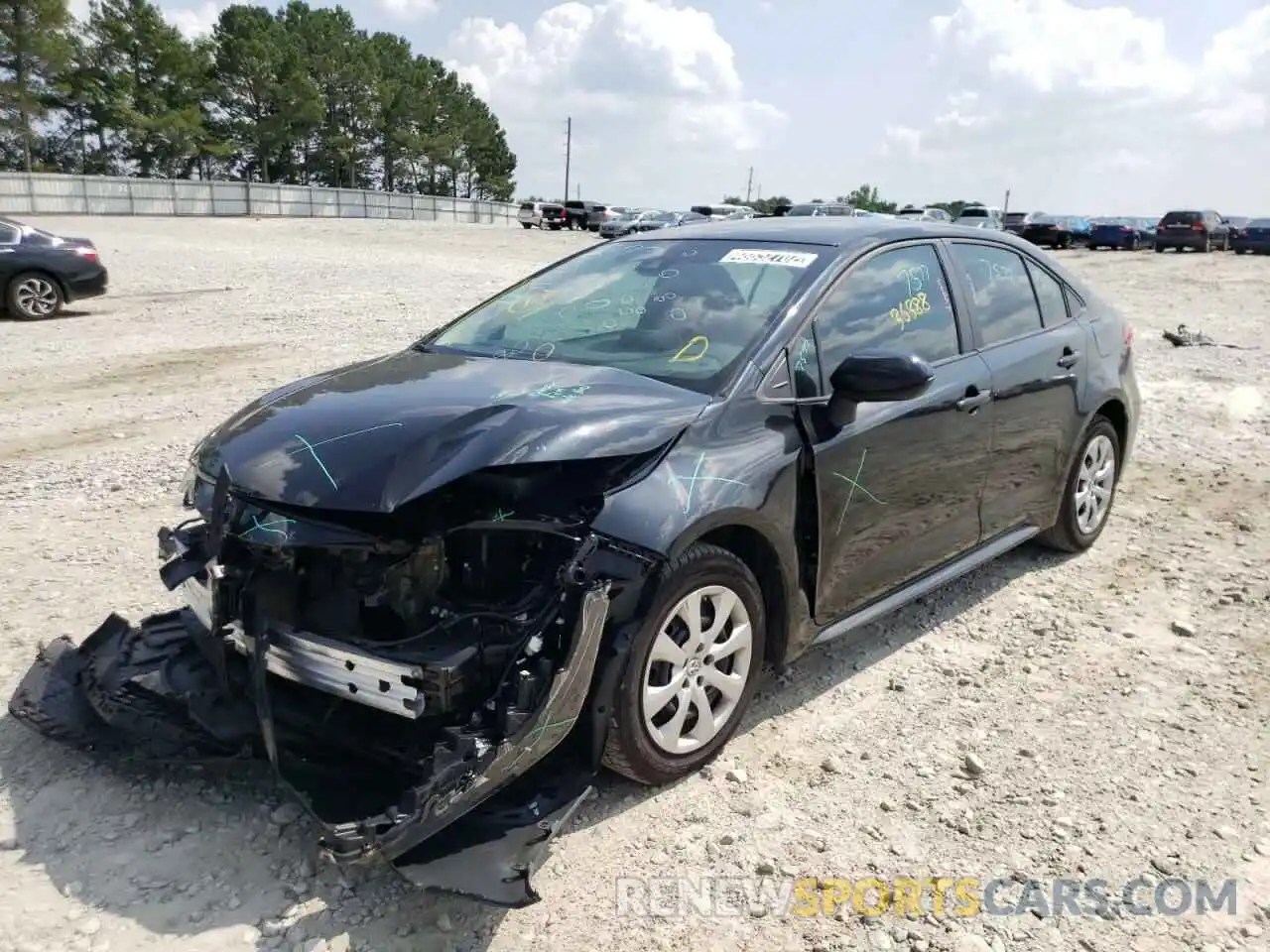 2 Photograph of a damaged car 5YFEPMAE0MP236291 TOYOTA COROLLA 2021