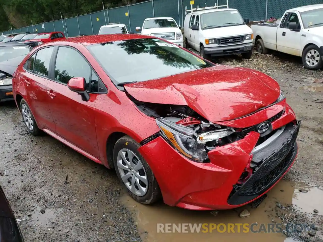 1 Photograph of a damaged car 5YFEPMAE0MP237232 TOYOTA COROLLA 2021