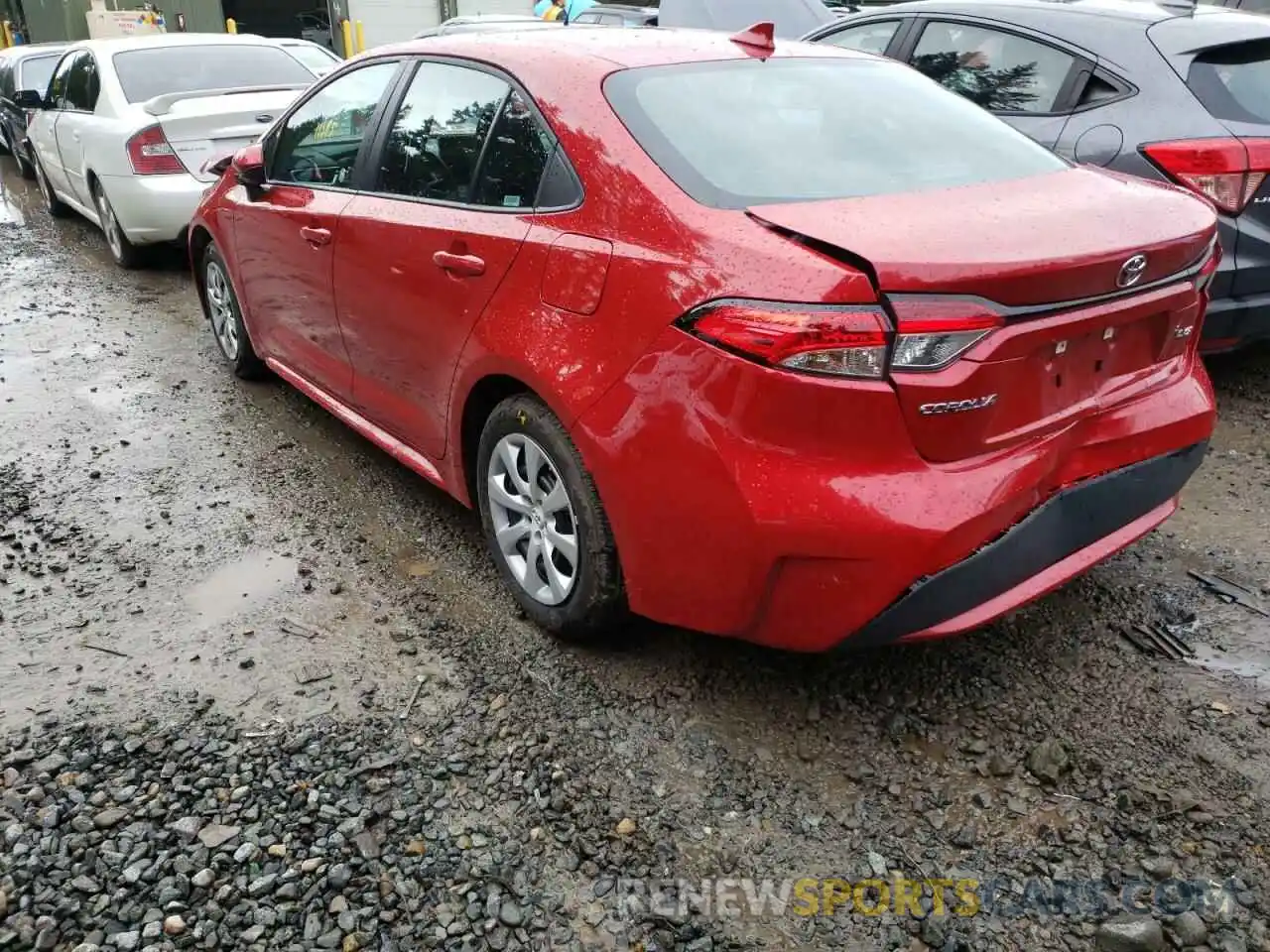 3 Photograph of a damaged car 5YFEPMAE0MP237232 TOYOTA COROLLA 2021