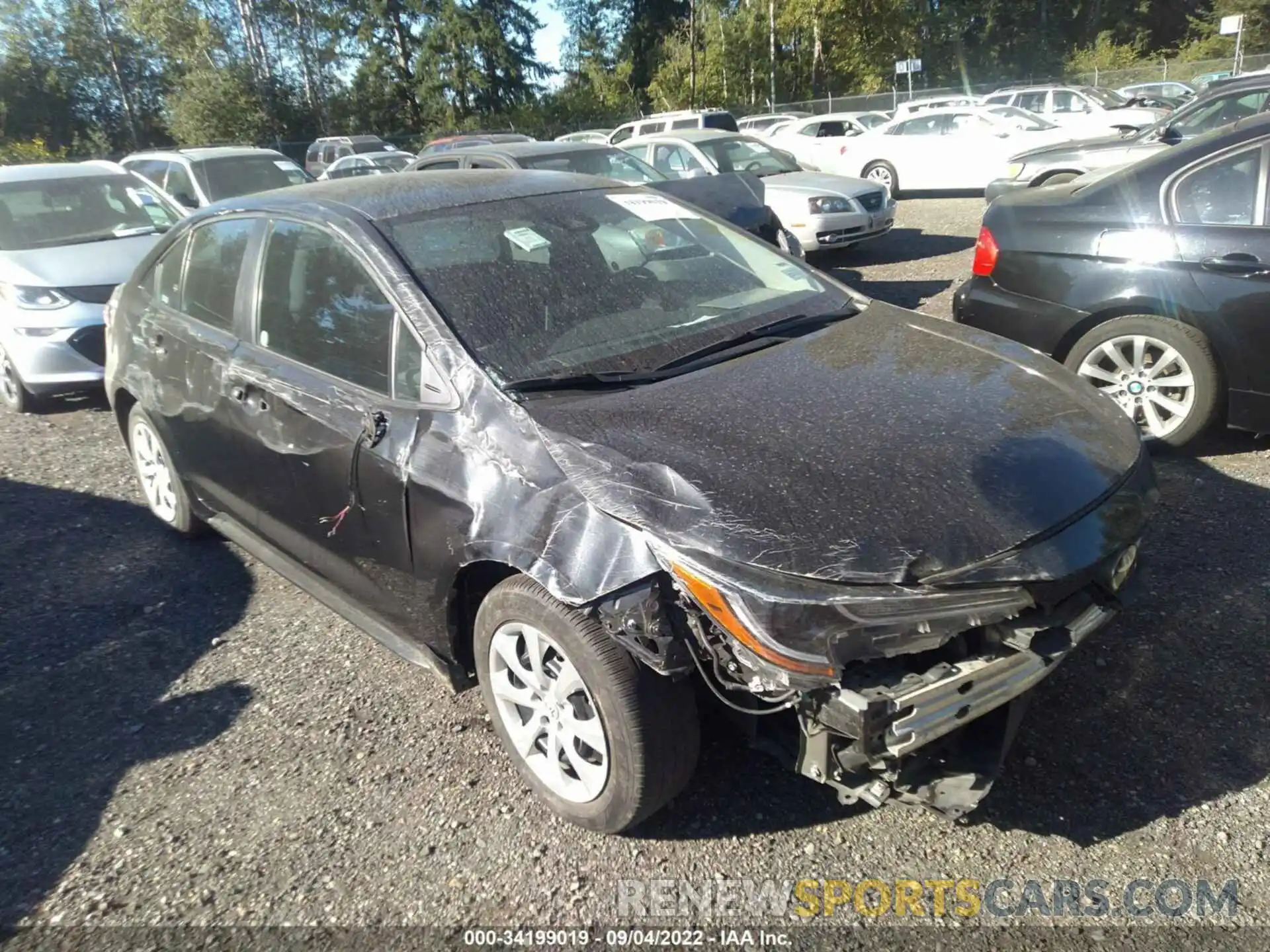 1 Photograph of a damaged car 5YFEPMAE0MP238526 TOYOTA COROLLA 2021