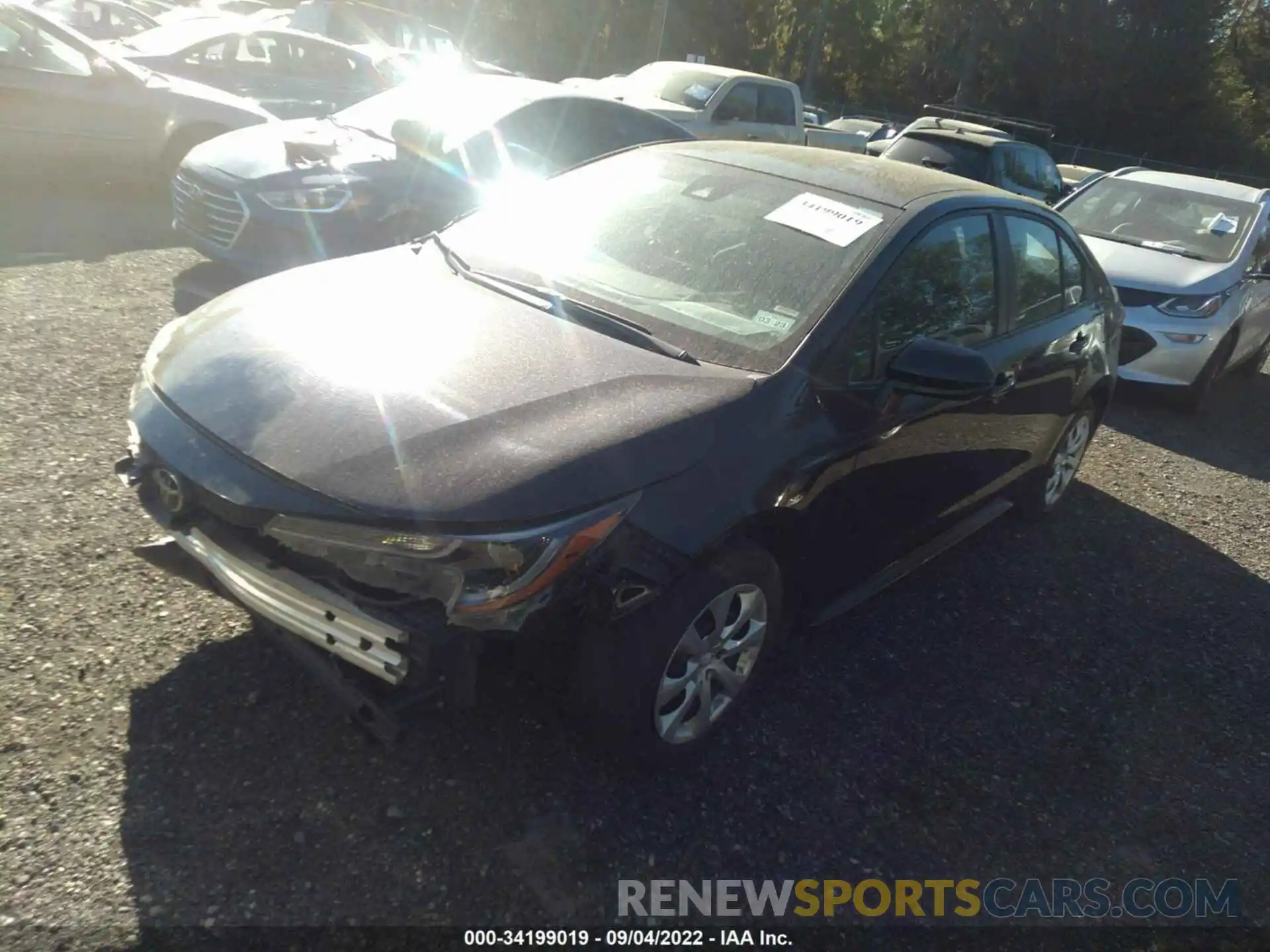 2 Photograph of a damaged car 5YFEPMAE0MP238526 TOYOTA COROLLA 2021