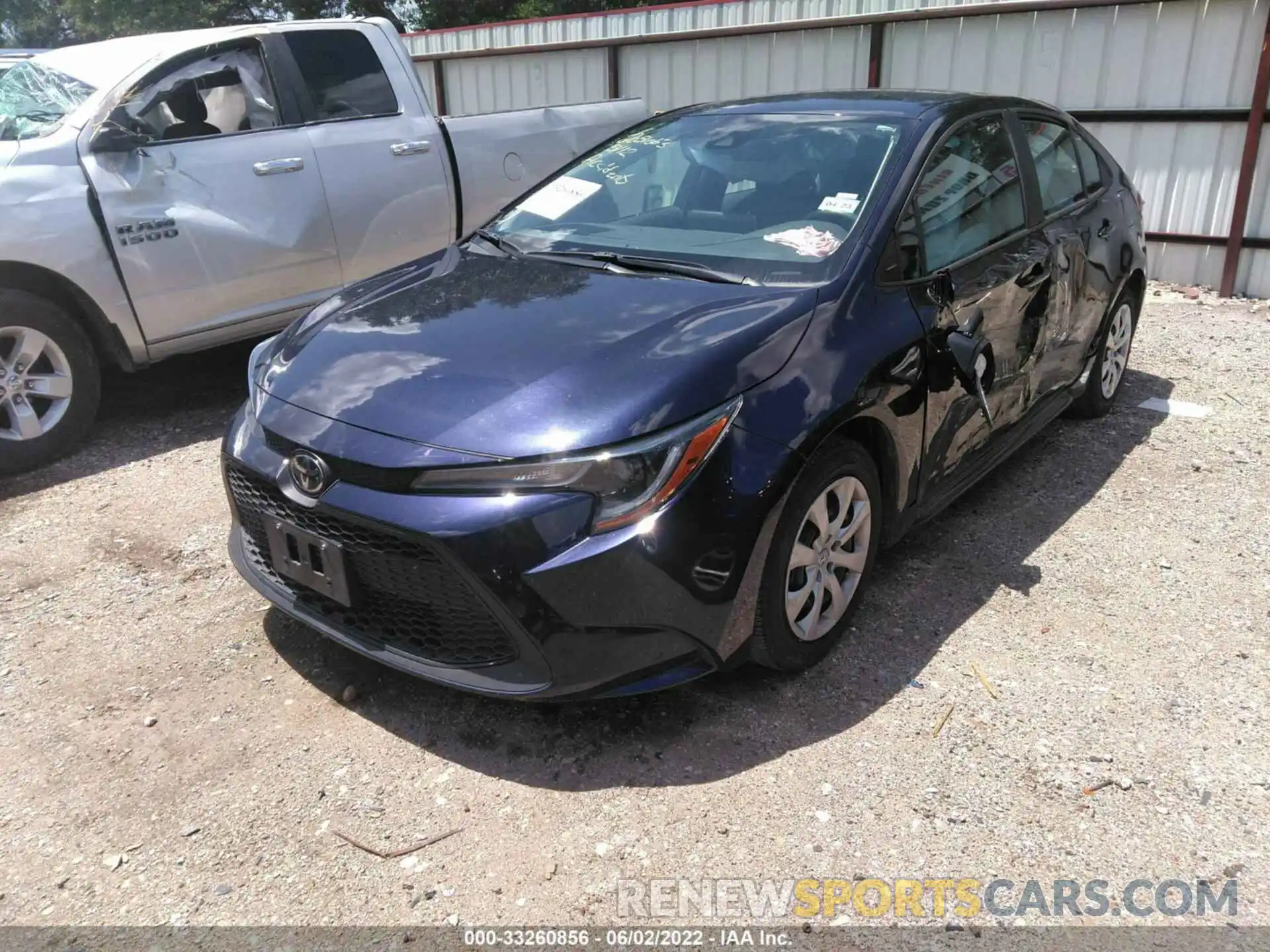 2 Photograph of a damaged car 5YFEPMAE0MP238624 TOYOTA COROLLA 2021