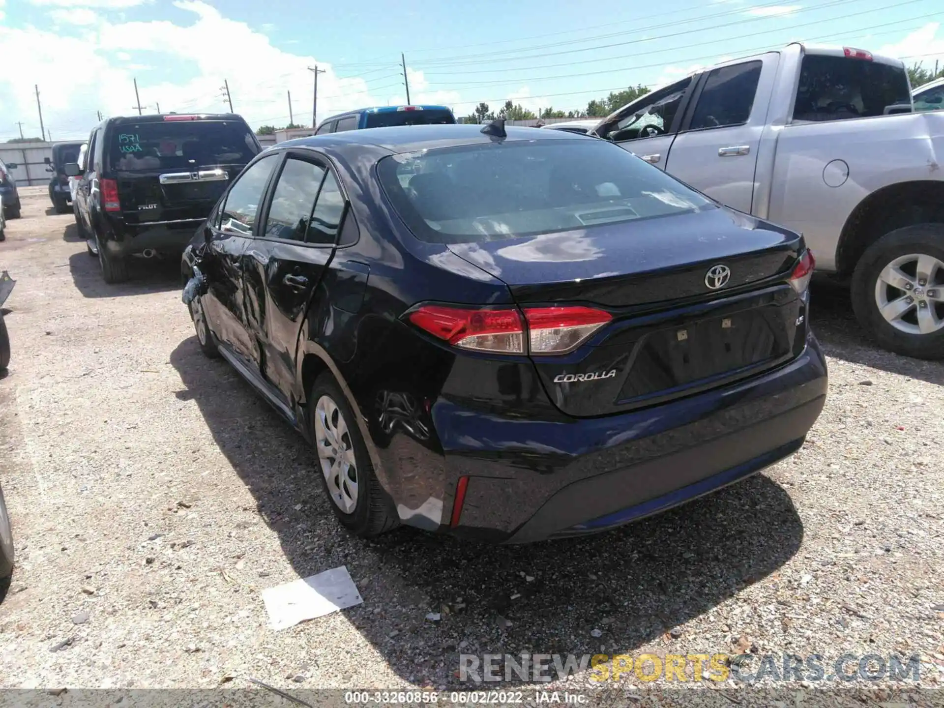 3 Photograph of a damaged car 5YFEPMAE0MP238624 TOYOTA COROLLA 2021