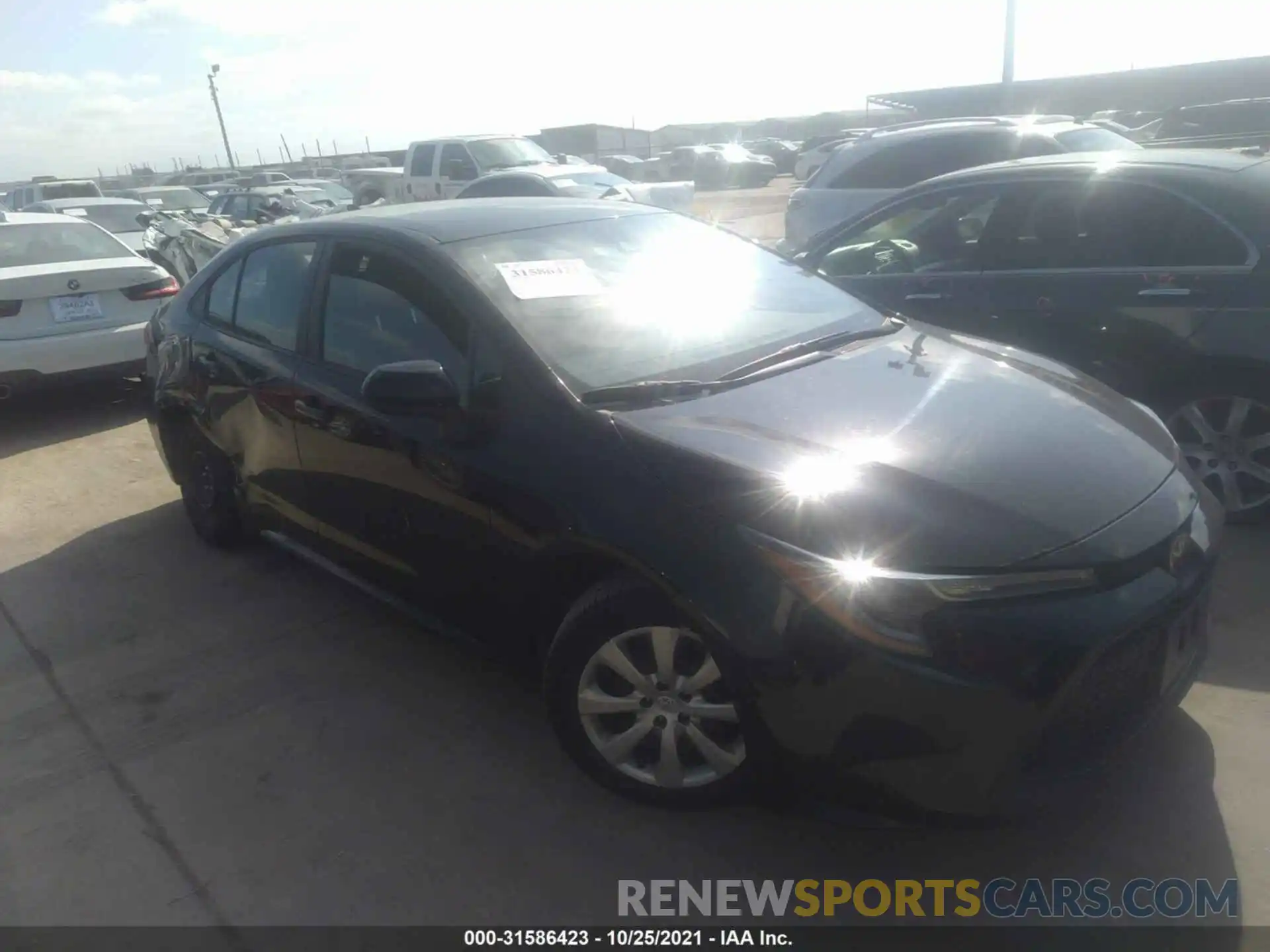 1 Photograph of a damaged car 5YFEPMAE0MP238686 TOYOTA COROLLA 2021