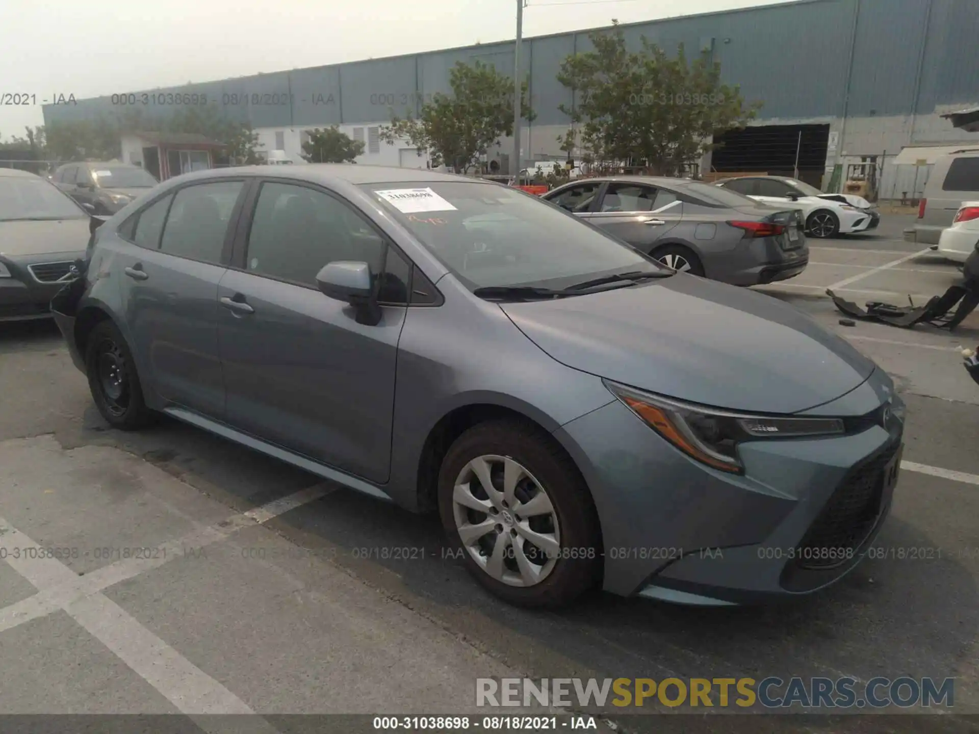 1 Photograph of a damaged car 5YFEPMAE0MP242625 TOYOTA COROLLA 2021