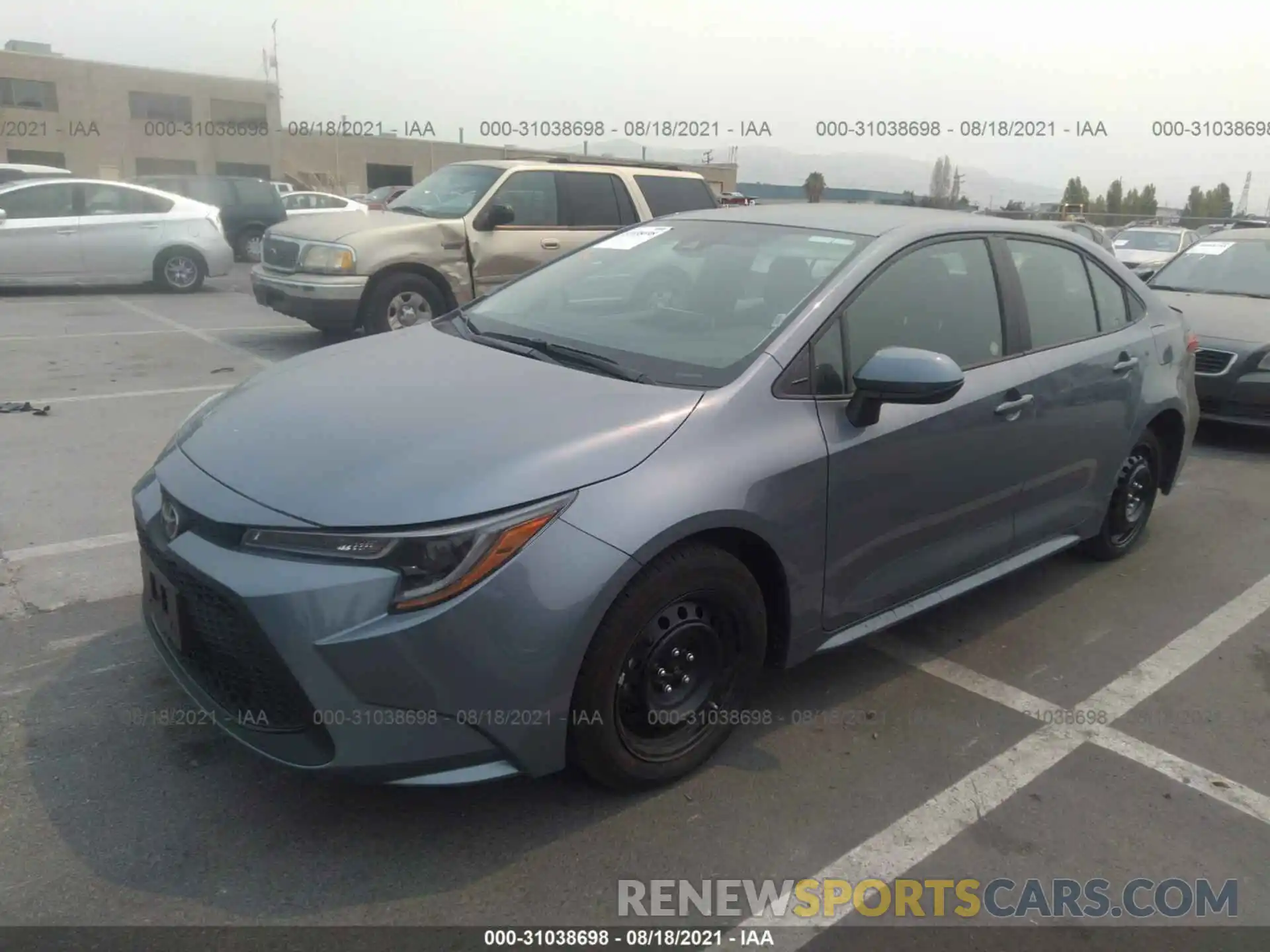 2 Photograph of a damaged car 5YFEPMAE0MP242625 TOYOTA COROLLA 2021