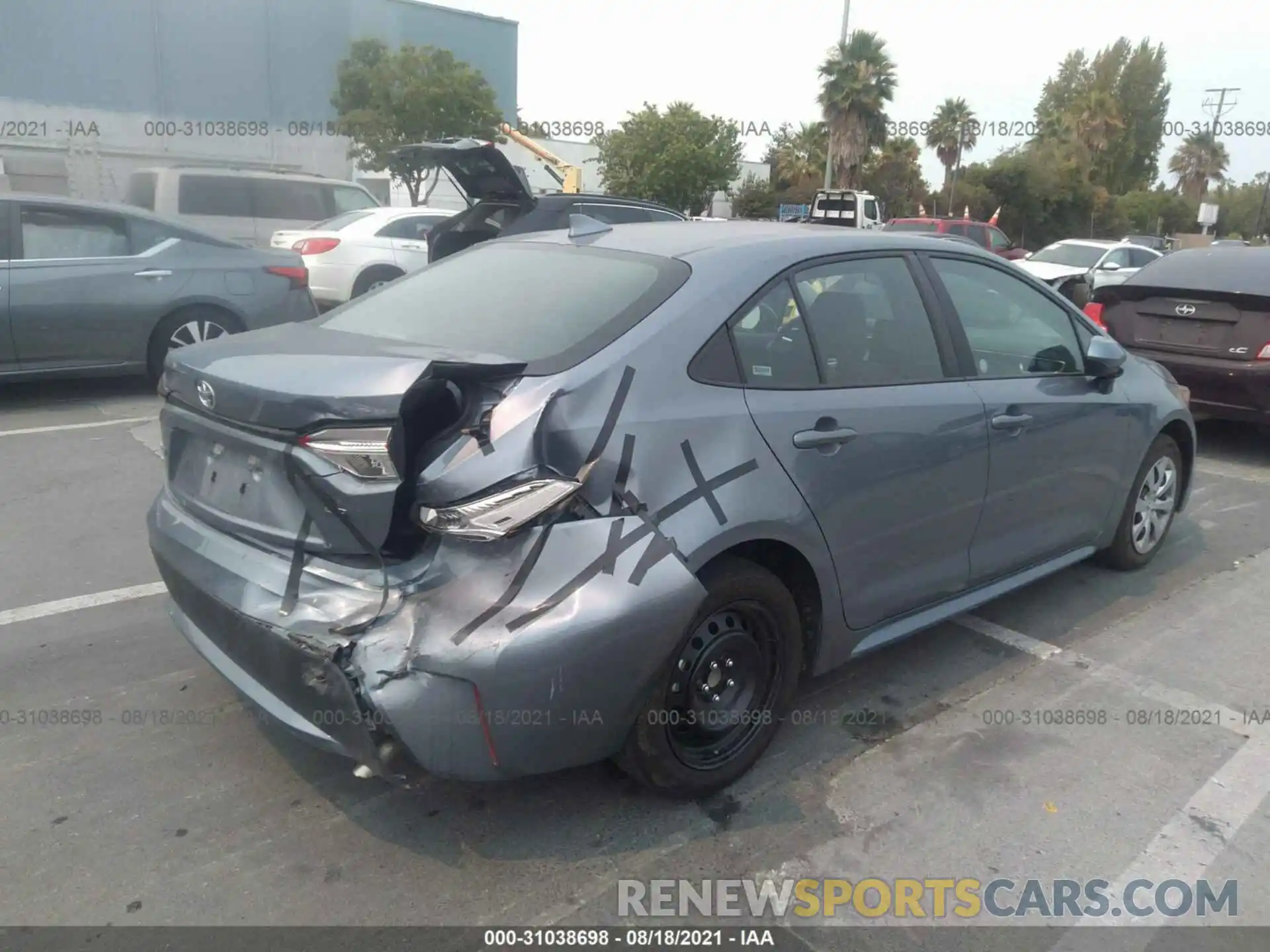 4 Photograph of a damaged car 5YFEPMAE0MP242625 TOYOTA COROLLA 2021