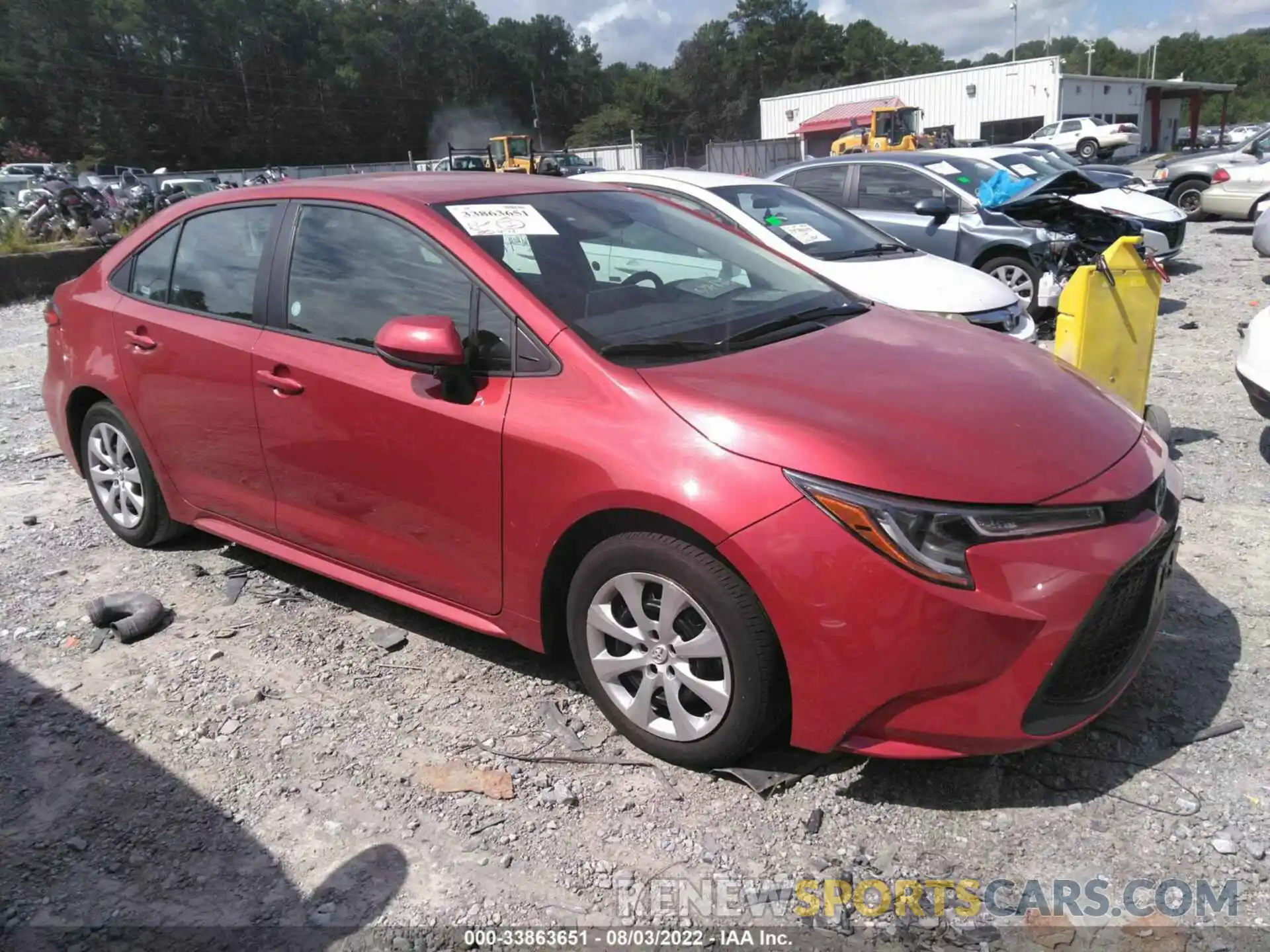 1 Photograph of a damaged car 5YFEPMAE0MP243631 TOYOTA COROLLA 2021