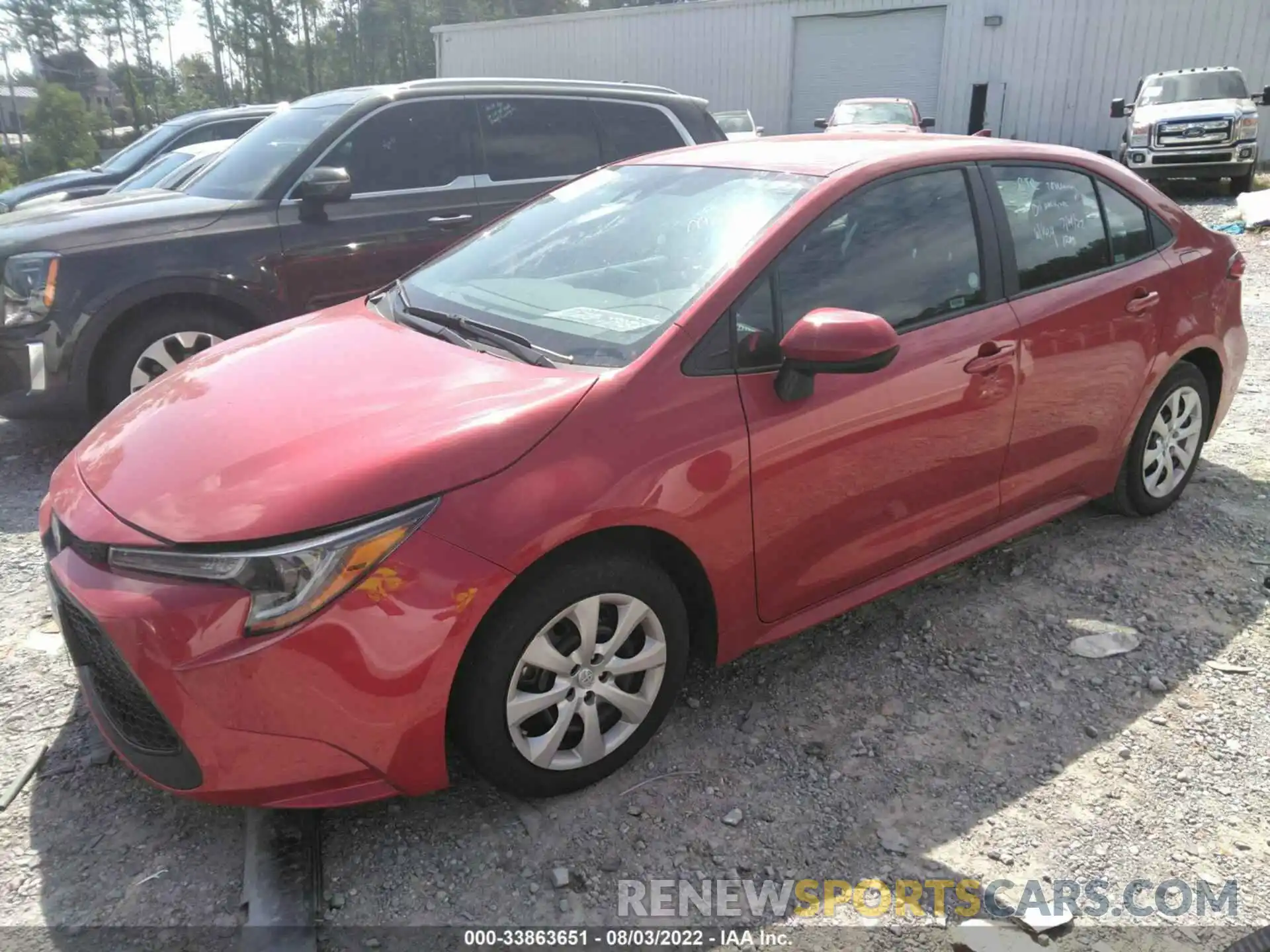 2 Photograph of a damaged car 5YFEPMAE0MP243631 TOYOTA COROLLA 2021