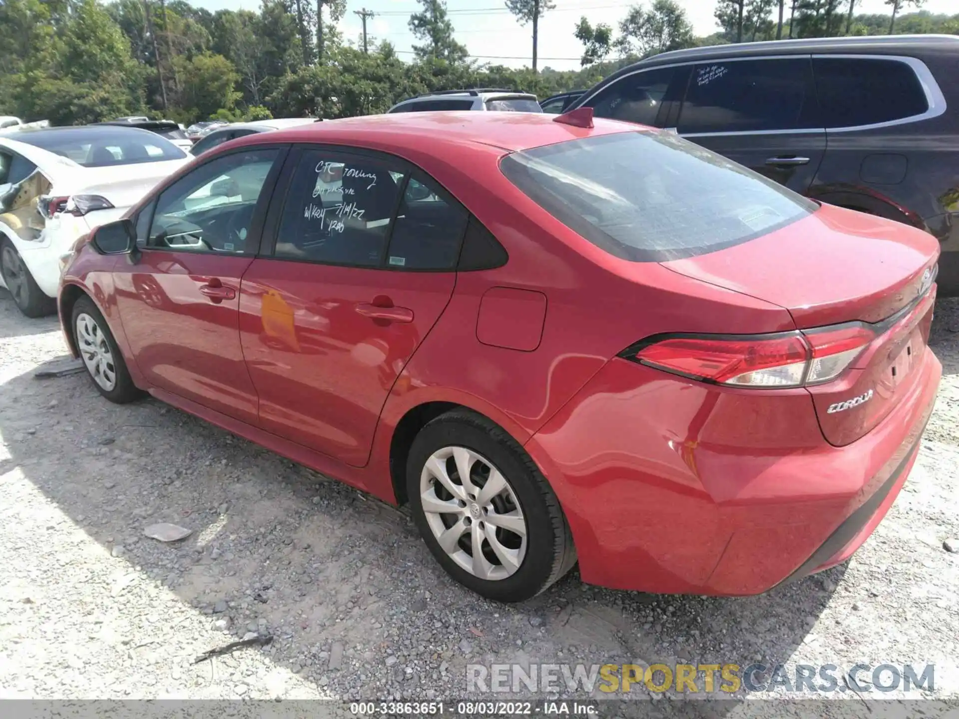 3 Photograph of a damaged car 5YFEPMAE0MP243631 TOYOTA COROLLA 2021