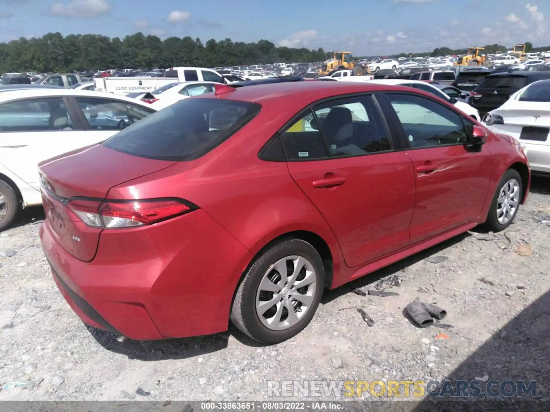 4 Photograph of a damaged car 5YFEPMAE0MP243631 TOYOTA COROLLA 2021