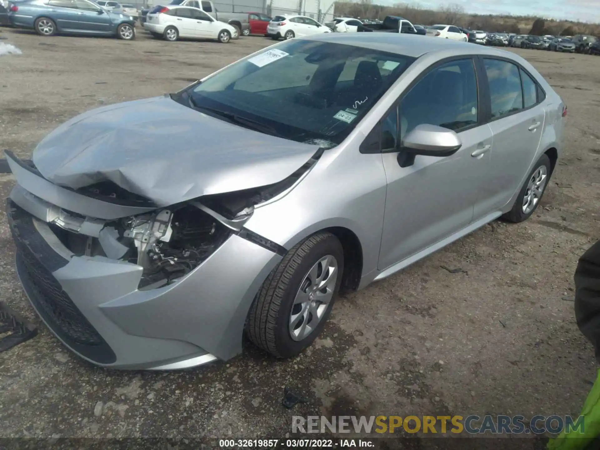 2 Photograph of a damaged car 5YFEPMAE0MP243810 TOYOTA COROLLA 2021