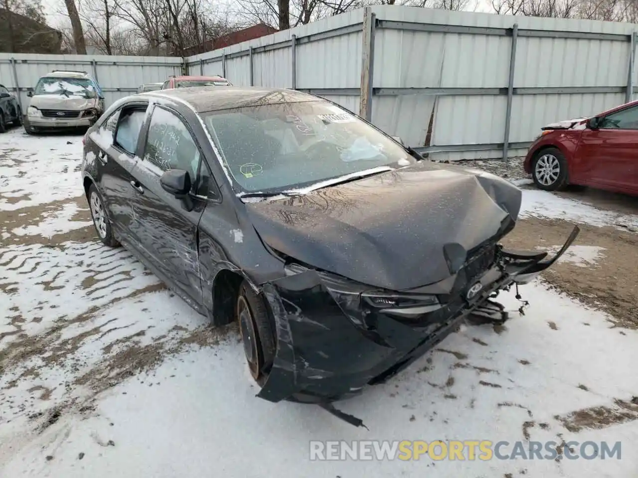 1 Photograph of a damaged car 5YFEPMAE0MP245962 TOYOTA COROLLA 2021