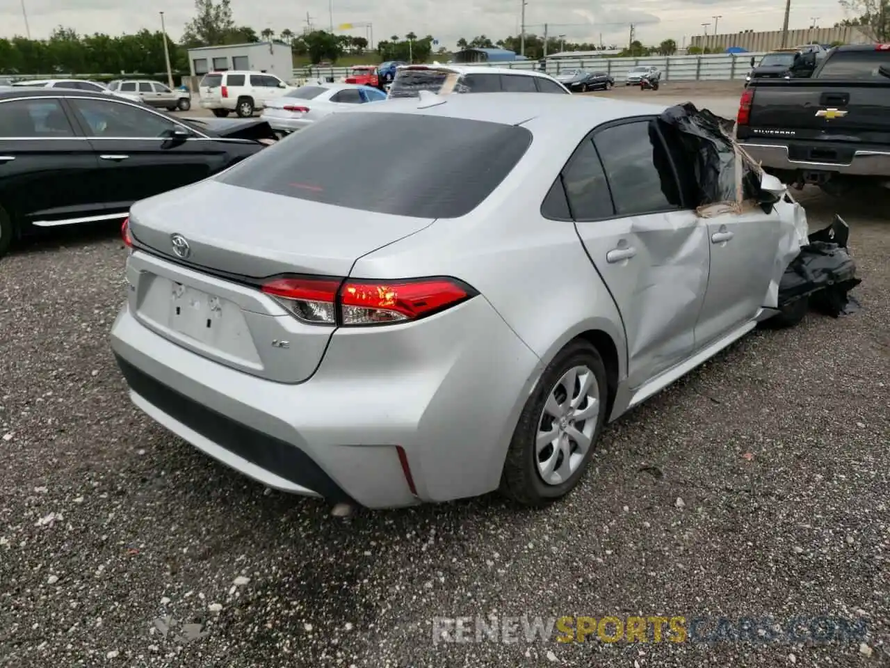 4 Photograph of a damaged car 5YFEPMAE0MP246464 TOYOTA COROLLA 2021