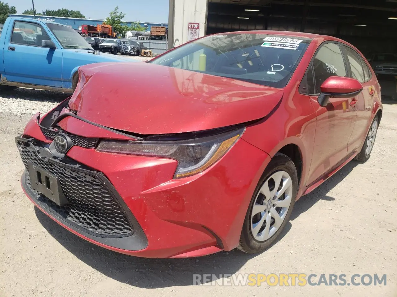 2 Photograph of a damaged car 5YFEPMAE0MP248182 TOYOTA COROLLA 2021