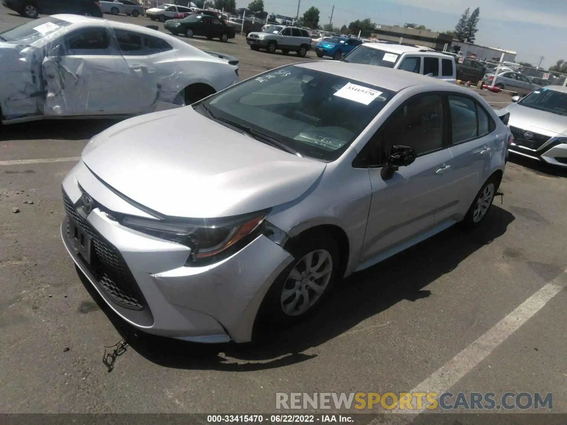 2 Photograph of a damaged car 5YFEPMAE0MP248425 TOYOTA COROLLA 2021