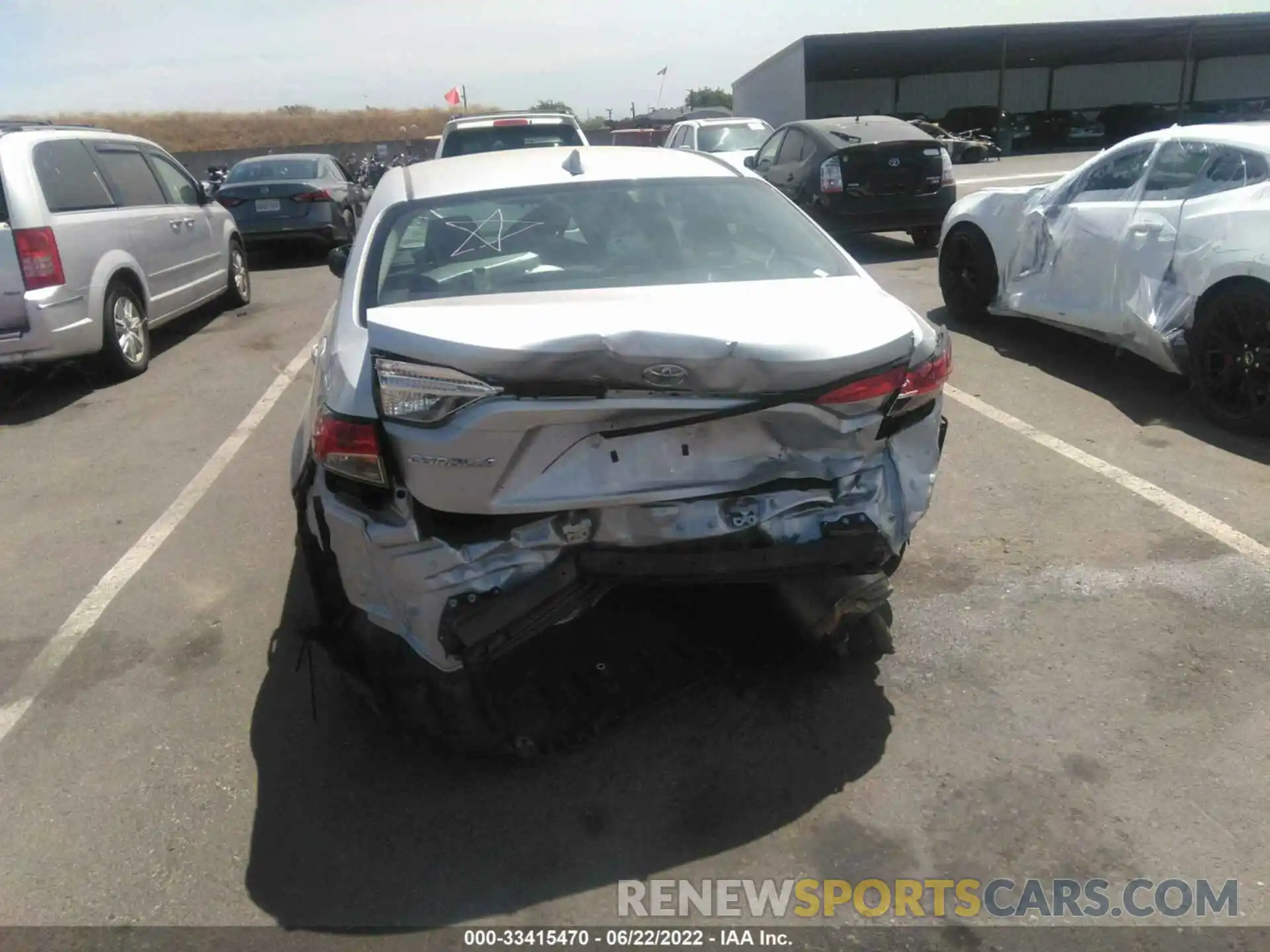 6 Photograph of a damaged car 5YFEPMAE0MP248425 TOYOTA COROLLA 2021