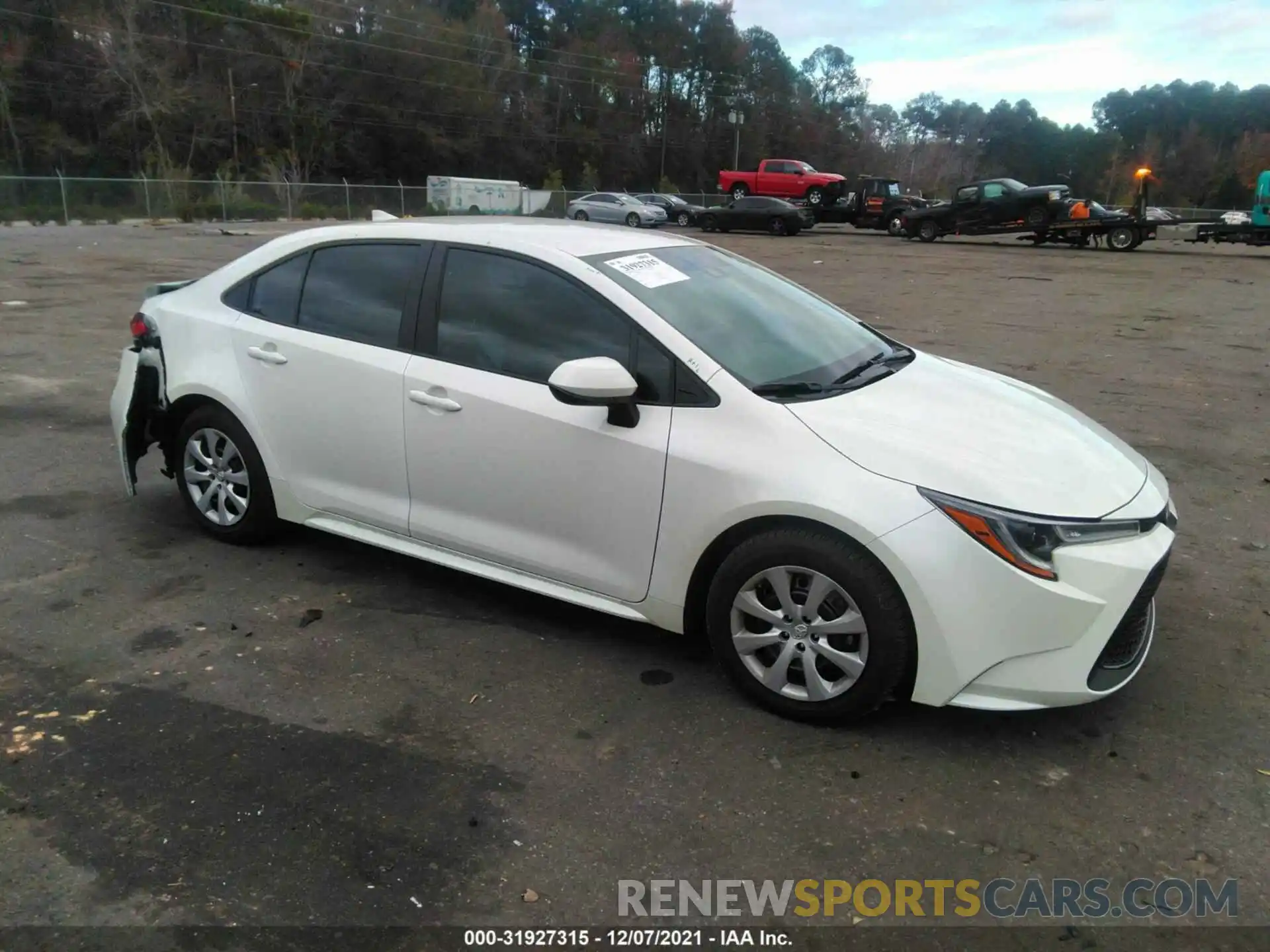 1 Photograph of a damaged car 5YFEPMAE0MP249865 TOYOTA COROLLA 2021