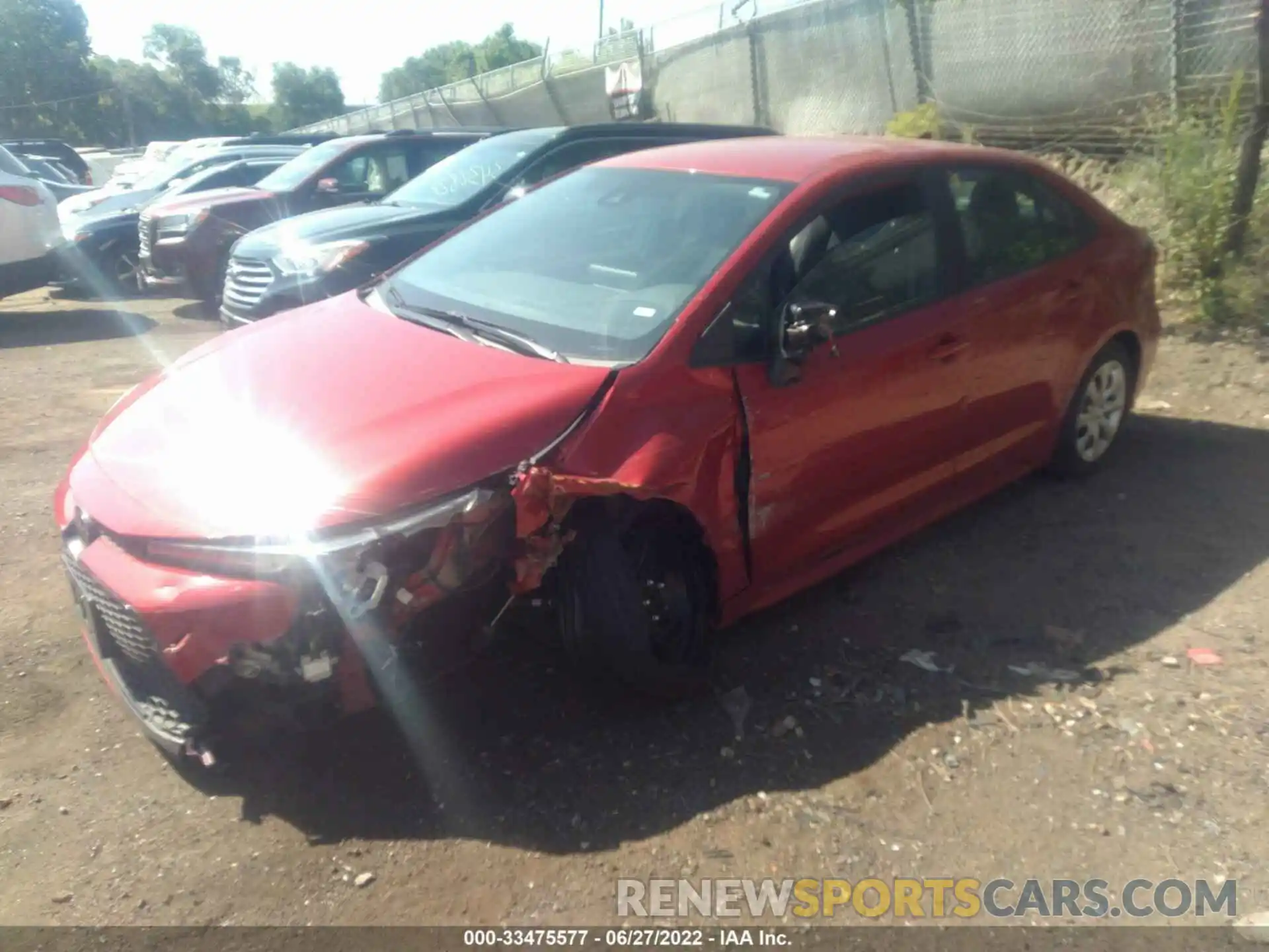 2 Photograph of a damaged car 5YFEPMAE0MP251275 TOYOTA COROLLA 2021