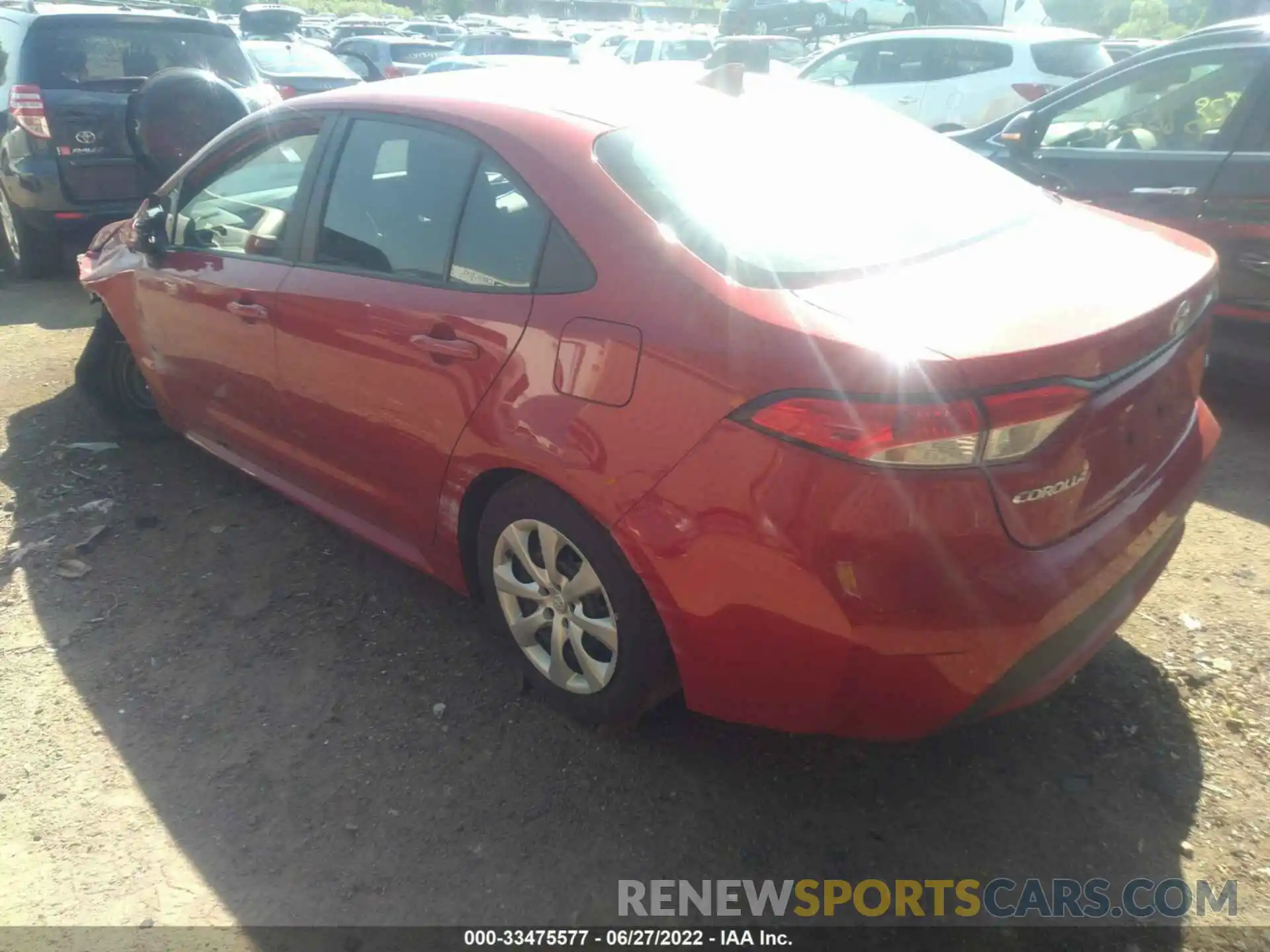 3 Photograph of a damaged car 5YFEPMAE0MP251275 TOYOTA COROLLA 2021