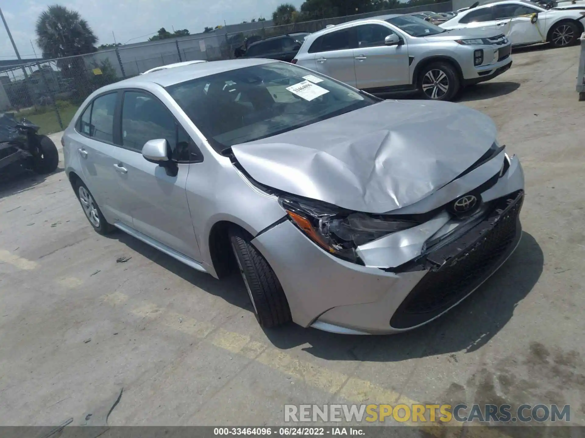 1 Photograph of a damaged car 5YFEPMAE0MP251289 TOYOTA COROLLA 2021