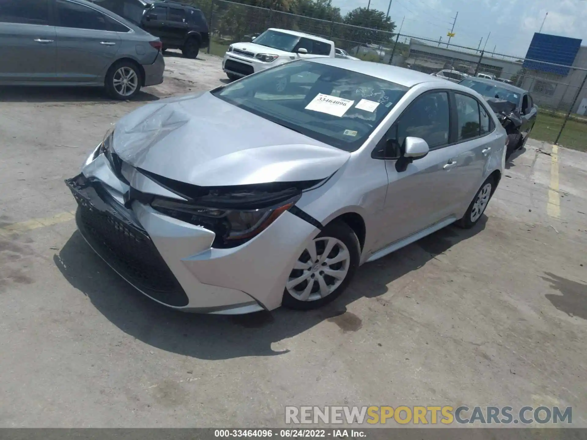 2 Photograph of a damaged car 5YFEPMAE0MP251289 TOYOTA COROLLA 2021