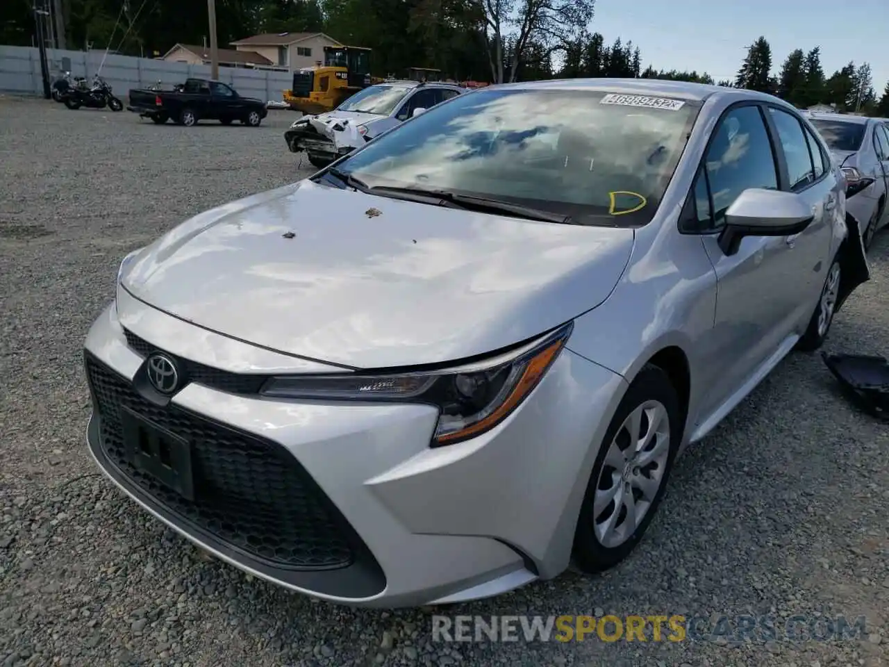 2 Photograph of a damaged car 5YFEPMAE0MP253706 TOYOTA COROLLA 2021