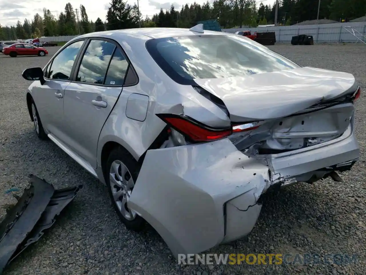 3 Photograph of a damaged car 5YFEPMAE0MP253706 TOYOTA COROLLA 2021