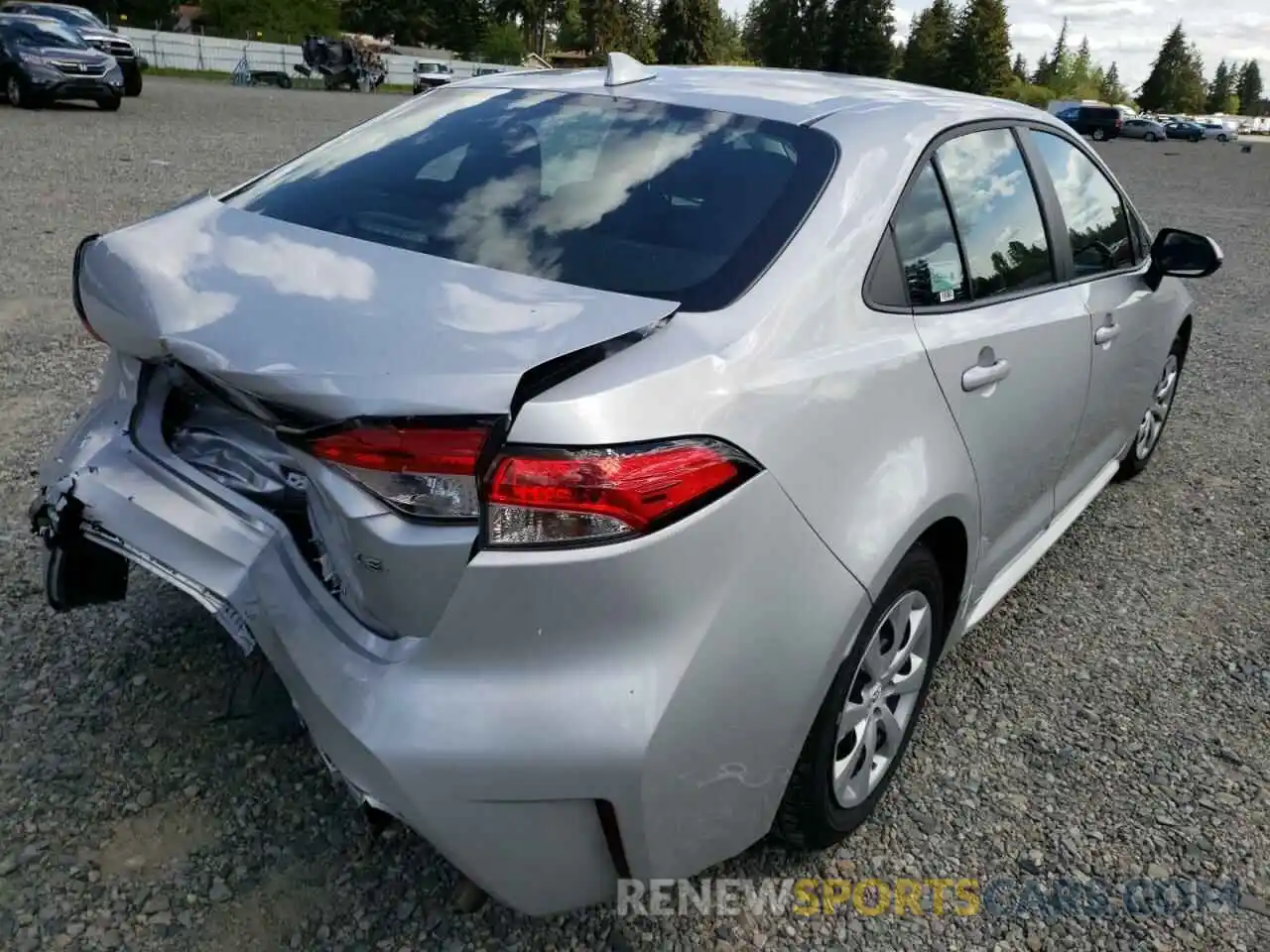 4 Photograph of a damaged car 5YFEPMAE0MP253706 TOYOTA COROLLA 2021