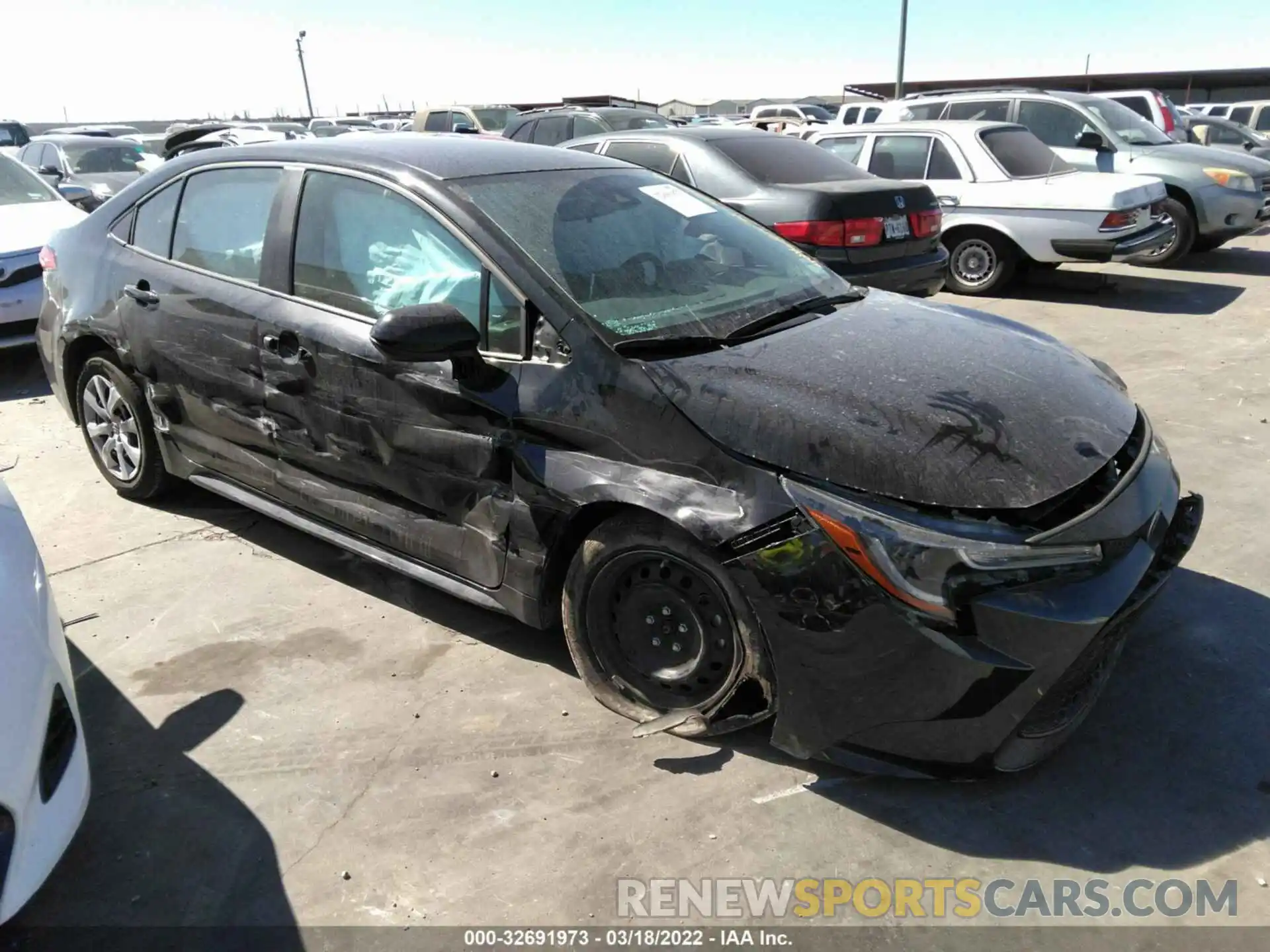 1 Photograph of a damaged car 5YFEPMAE0MP254046 TOYOTA COROLLA 2021