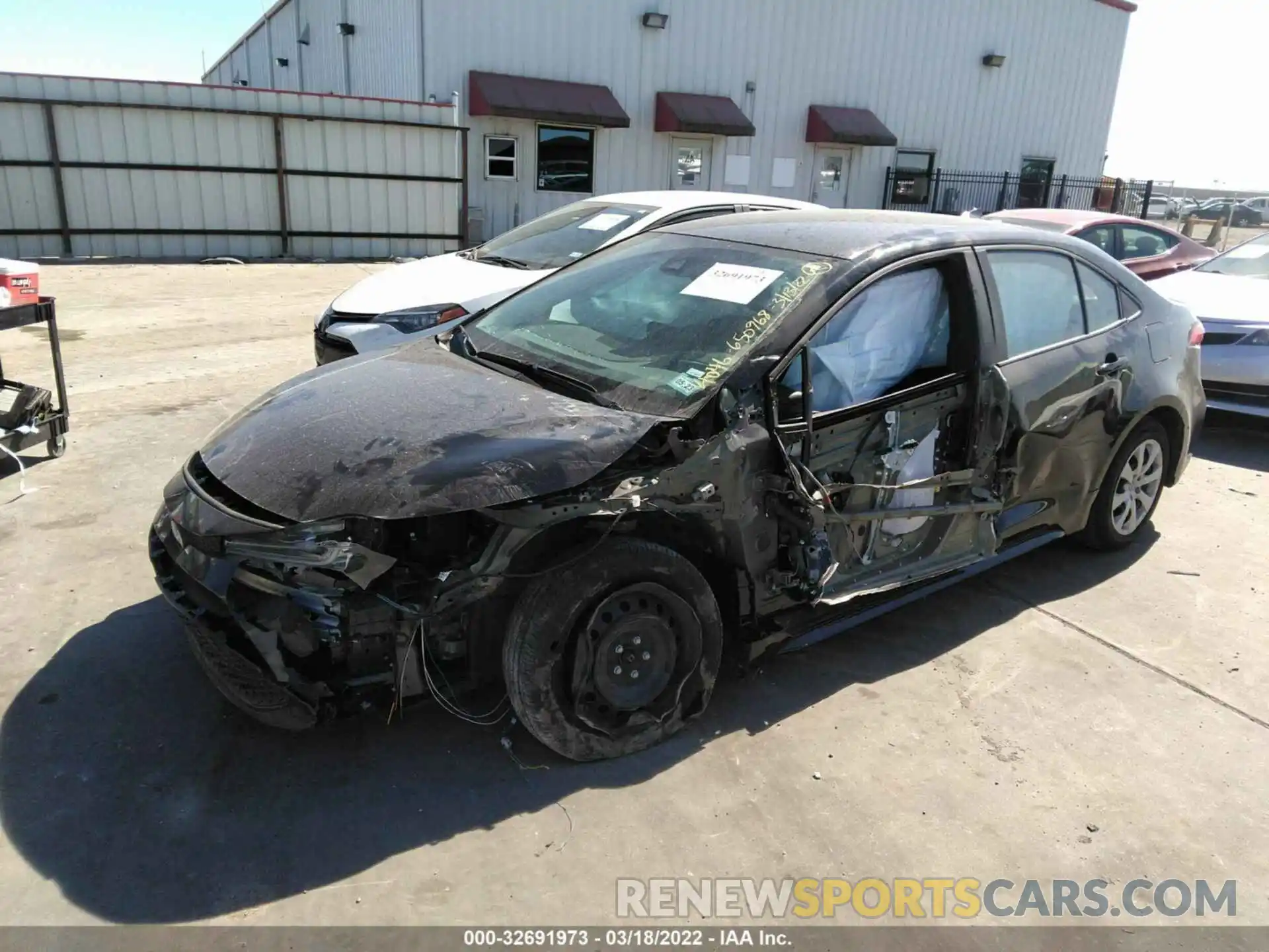 2 Photograph of a damaged car 5YFEPMAE0MP254046 TOYOTA COROLLA 2021